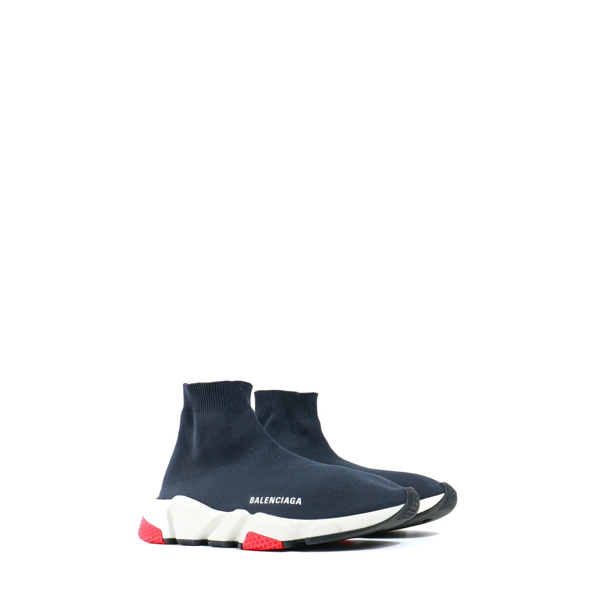 BALENCIAGA - Speed ​​sneakers in navy blue canvas (T40)