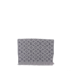 LOUIS VUITTON - Monogram Classic Louis Vuitton shawl in brown silk 