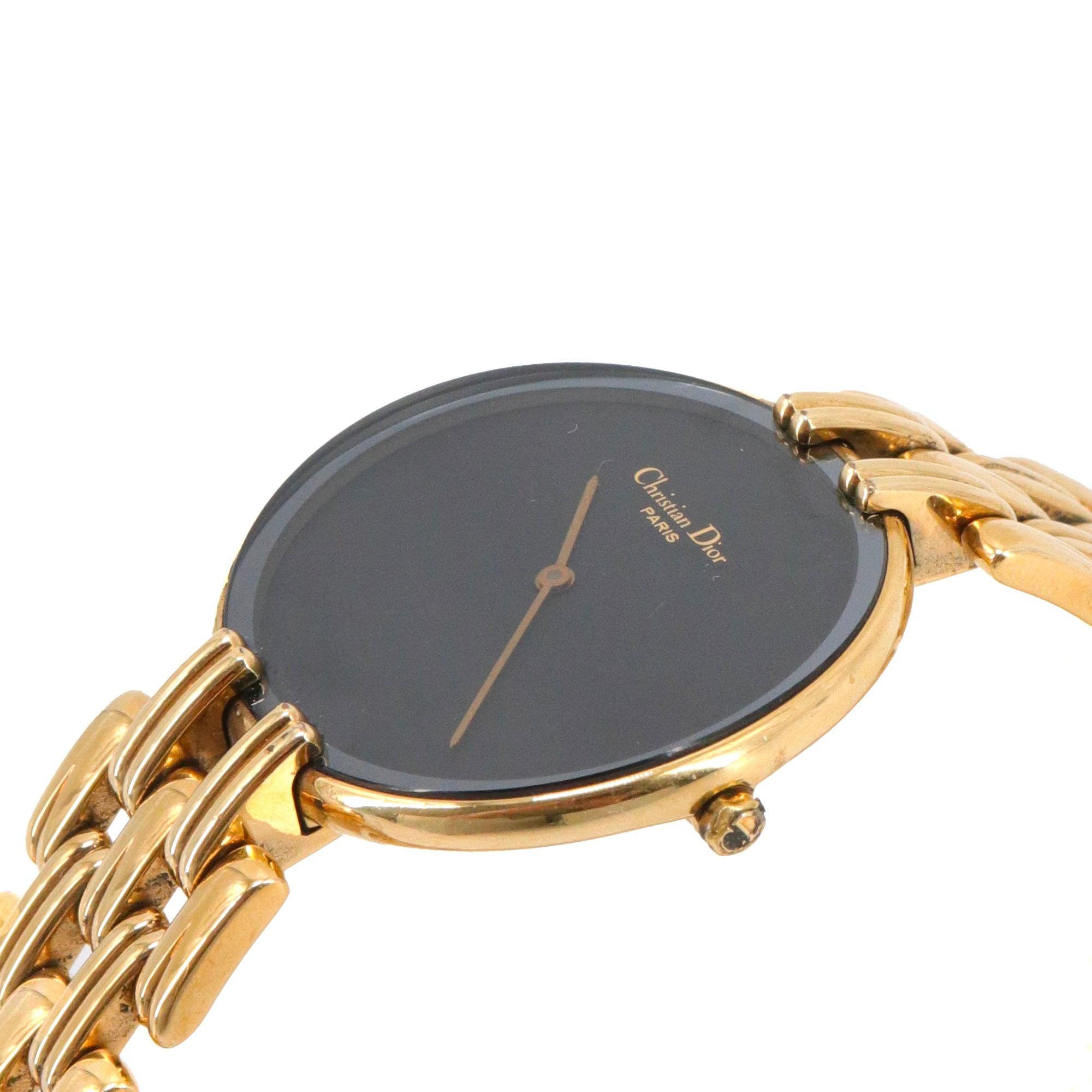 DIOR - Bagheera Dior watch in gold plate