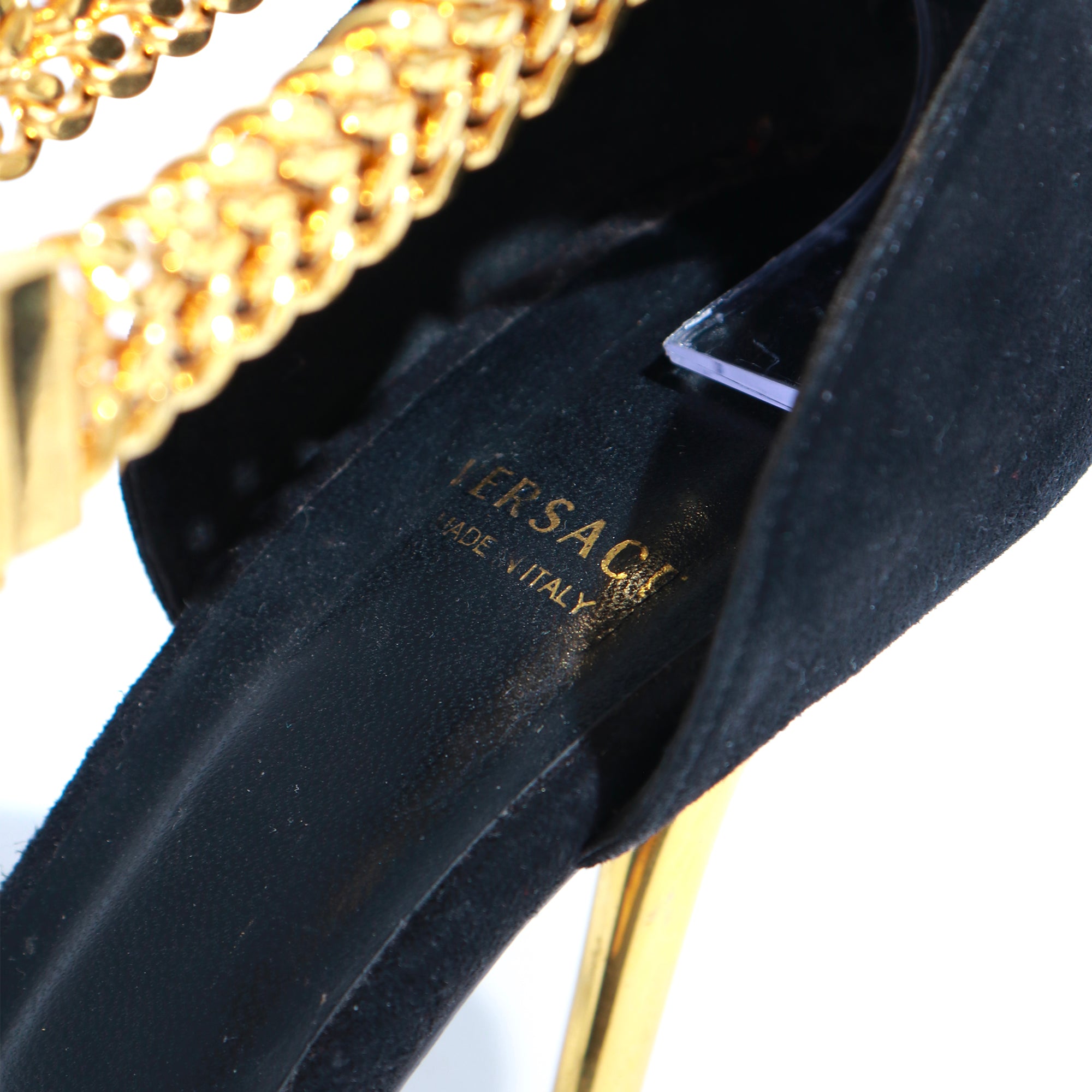 VERSACE - Medusa medal heel pumps (T37.5)