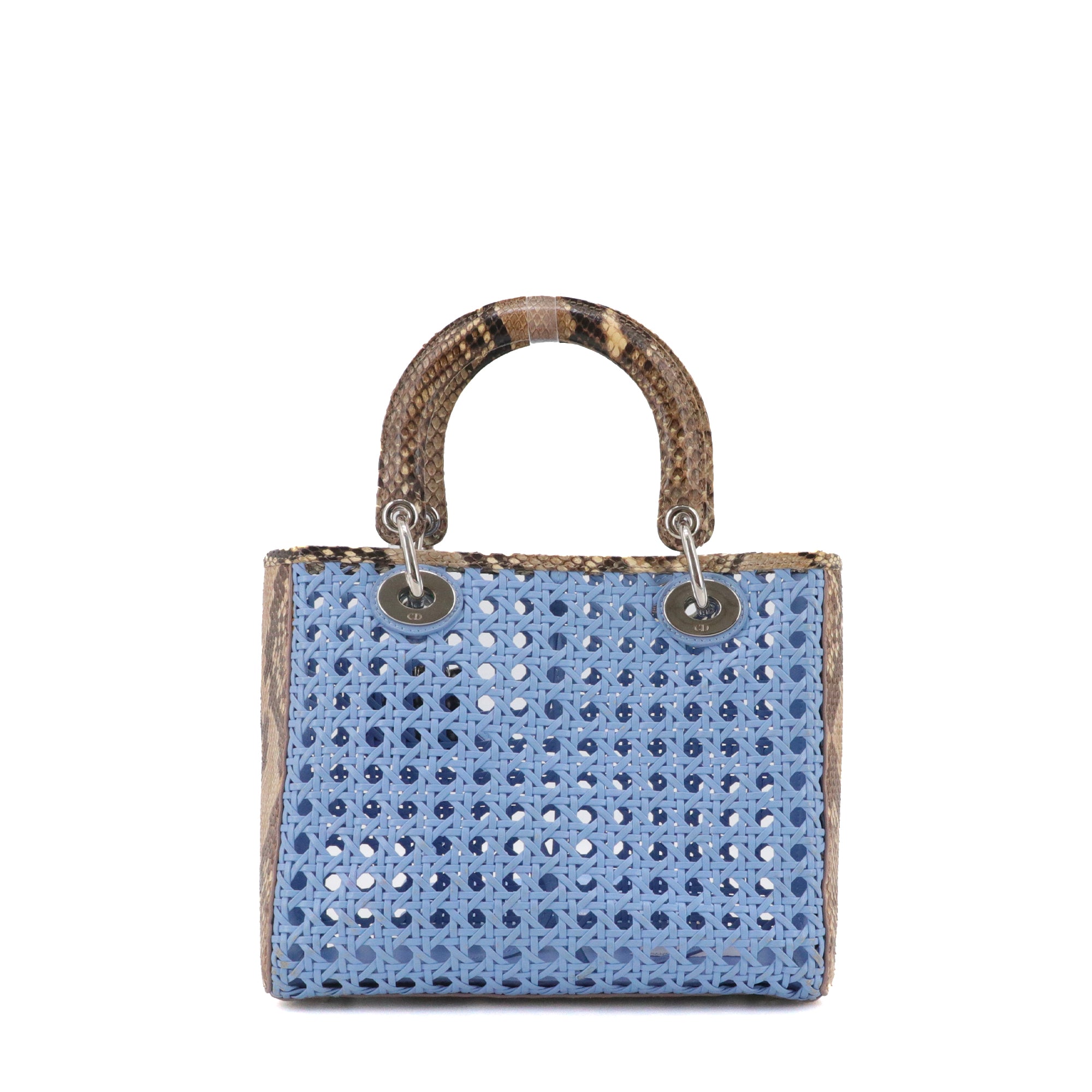 DIOR - Sac à main Lady Dior édition limitée en cuir exotique python