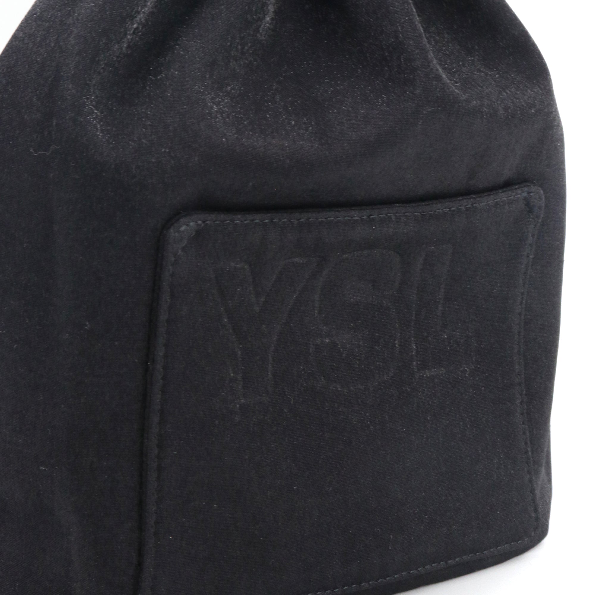 SAINT LAURENT - Sac à dos Réversible Saint Laurent en nylon noir irisé