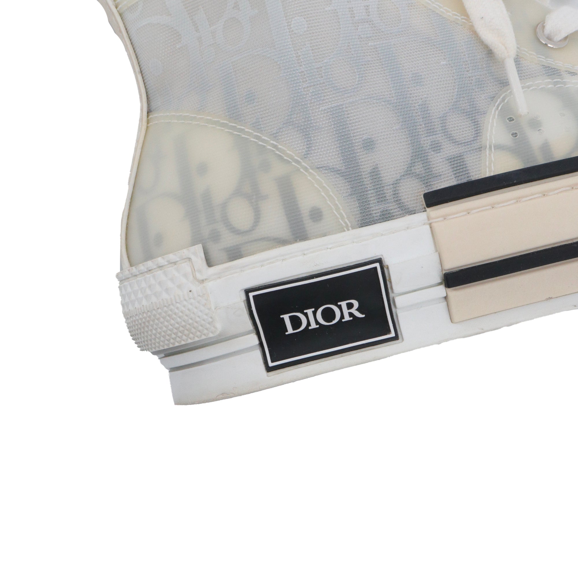 DIOR - Sneakers B23 Dior en toile oblique grise (T38.5)