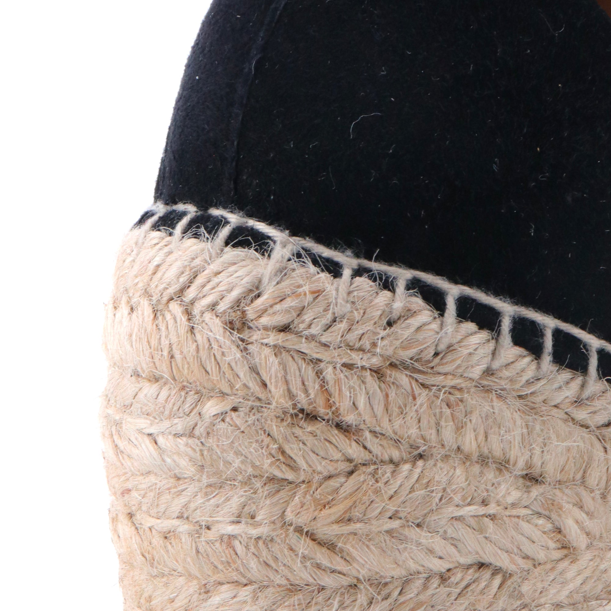 CHLOÉ - Sandales à talon compensé Chloé en daim noir (T37)
