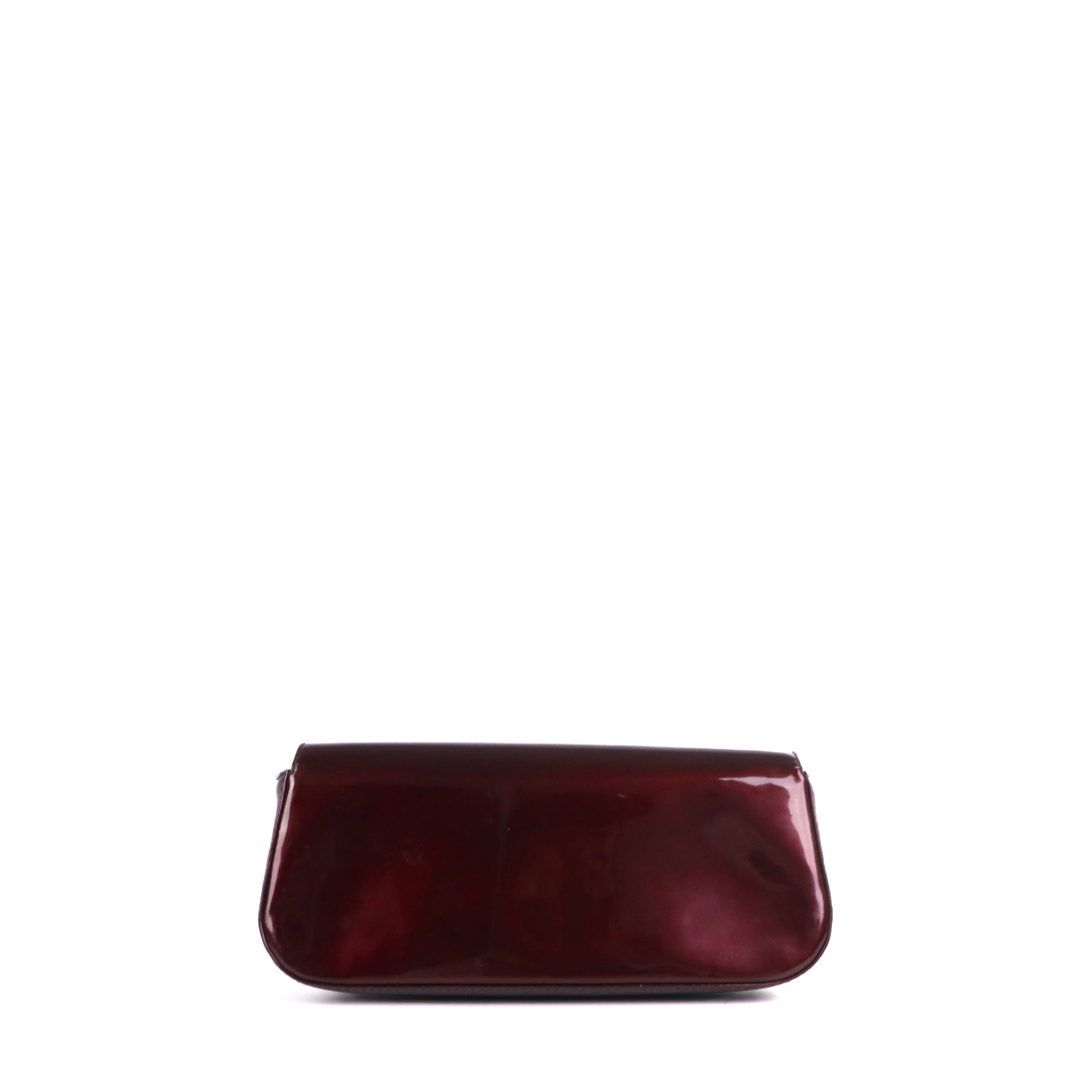 LOUIS VUITTON - Pochette Sobe Louis Vuitton en cuir verni bordeaux