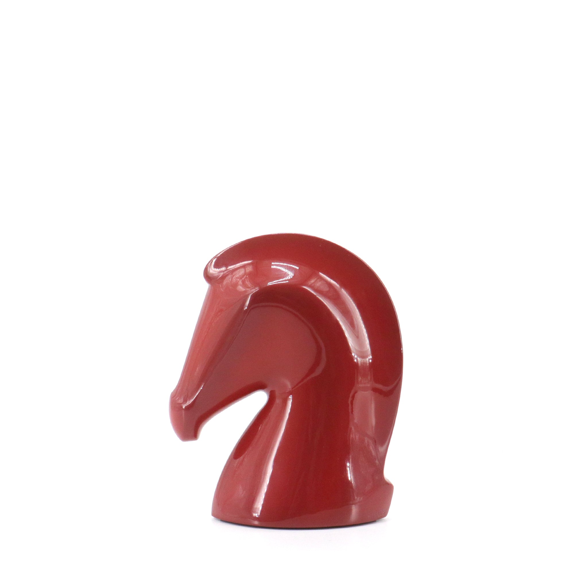 HERMÈS - Hermès Samarcande Paperweight in terracotta lacquered wood