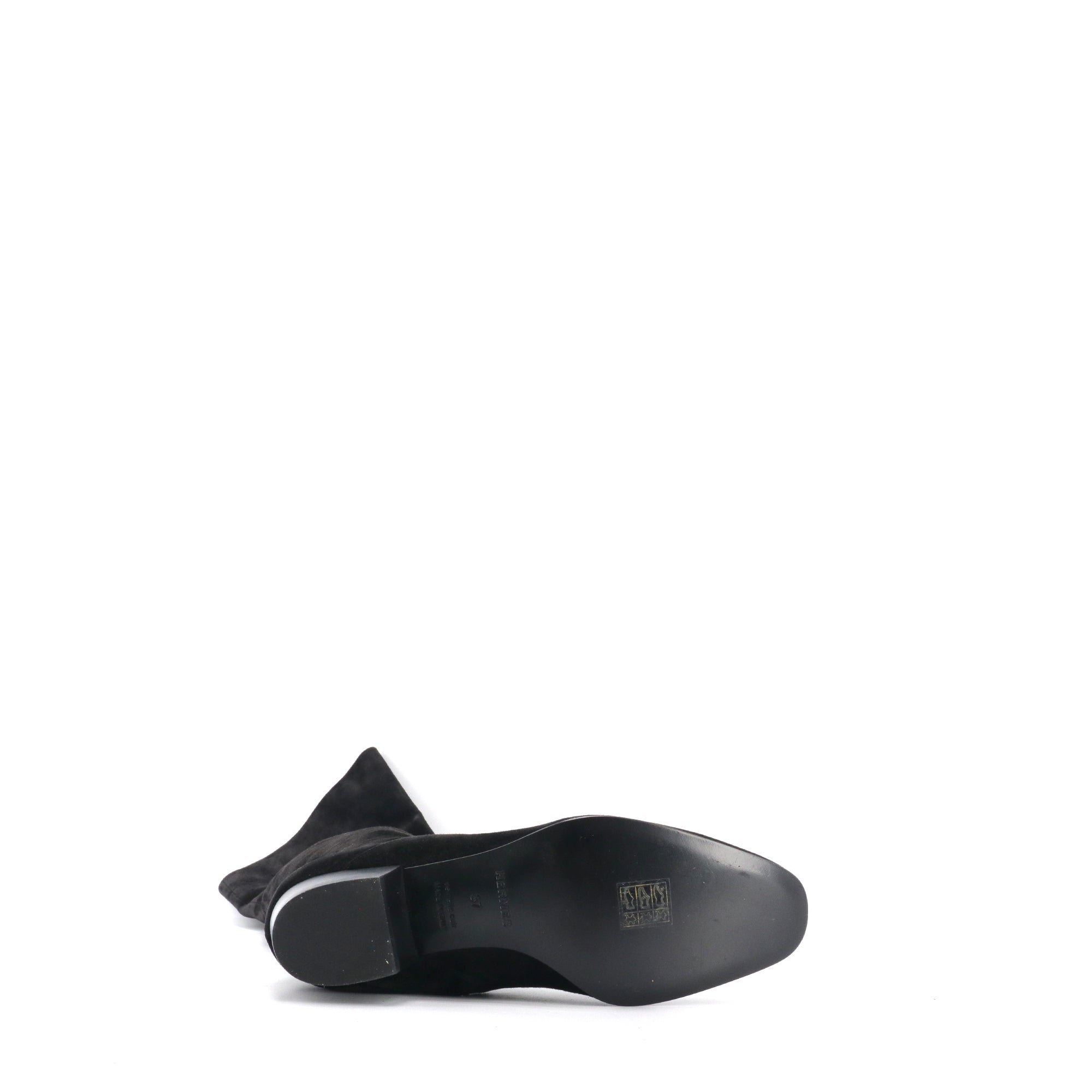 HERMES - Hermès Vesper boots in black suede (size 37)