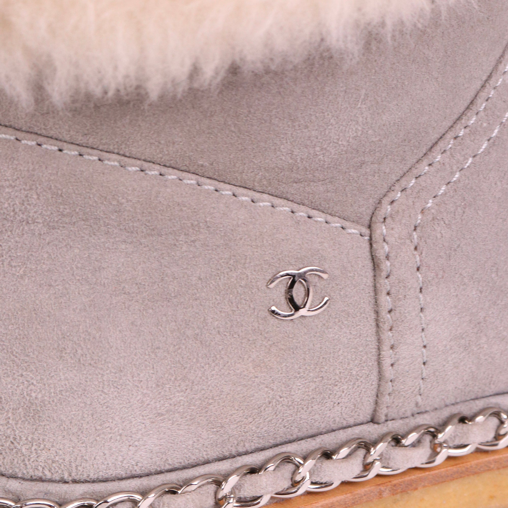 PRADA - Perforated brown suede boots (T38.5)