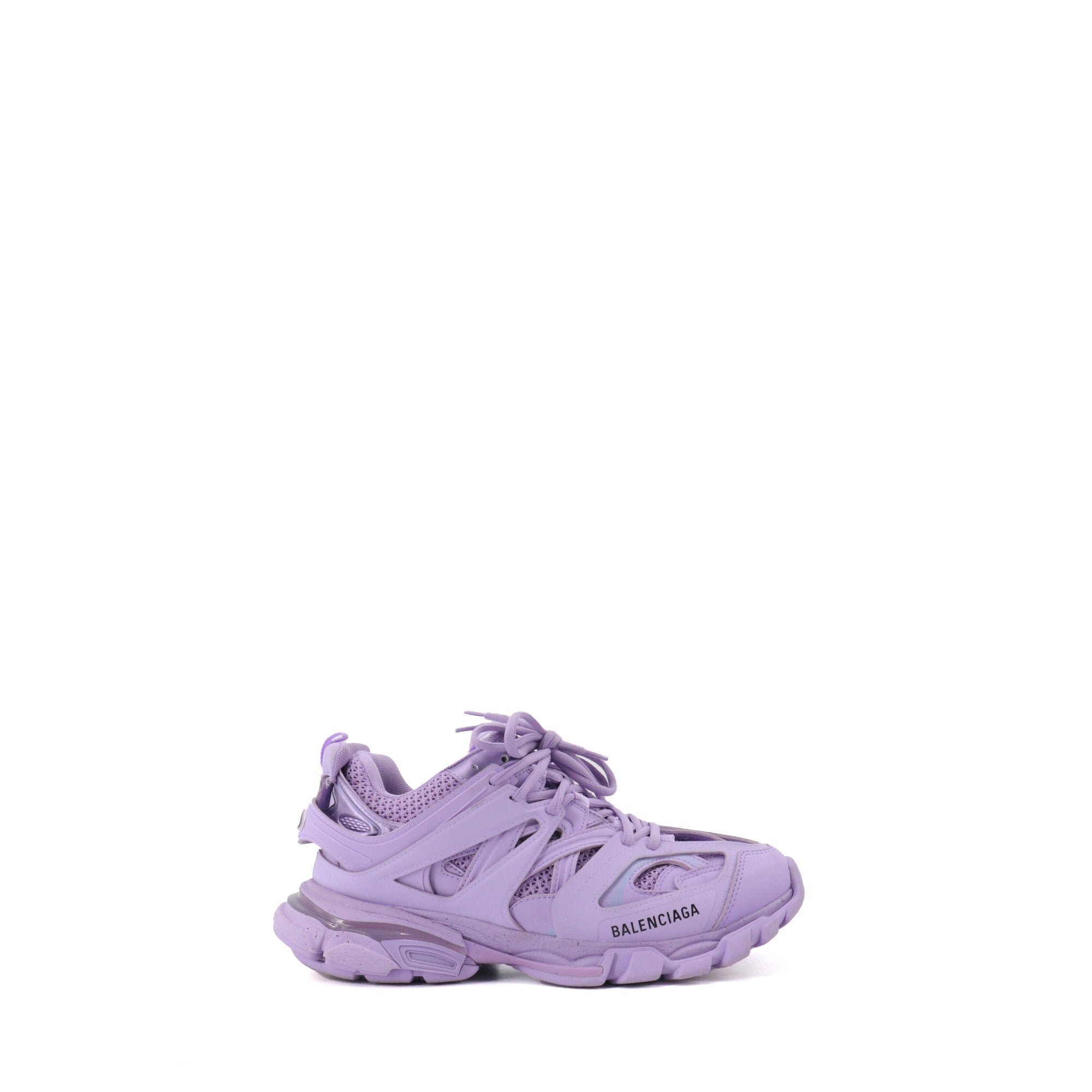BALENCIAGA - Sneakers Track Balenciaga en cuir violet (T40) d