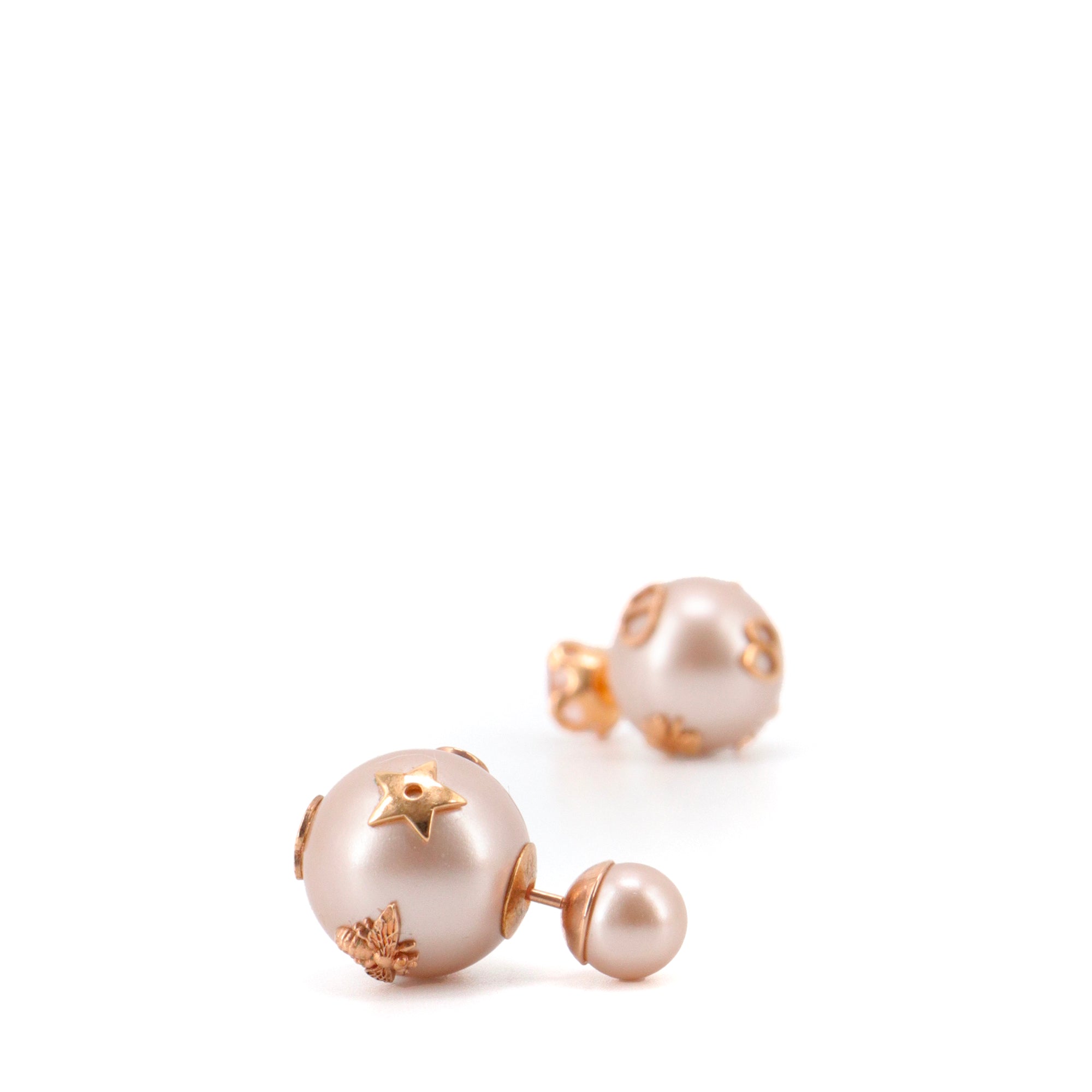 DIOR - Dior Tribales earrings in pink pearls