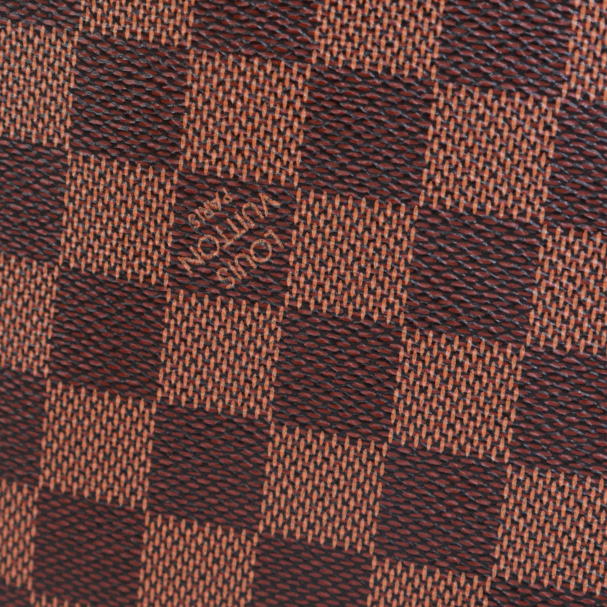 LOUIS VUITTON - Pochette en toile enduite damier ébène