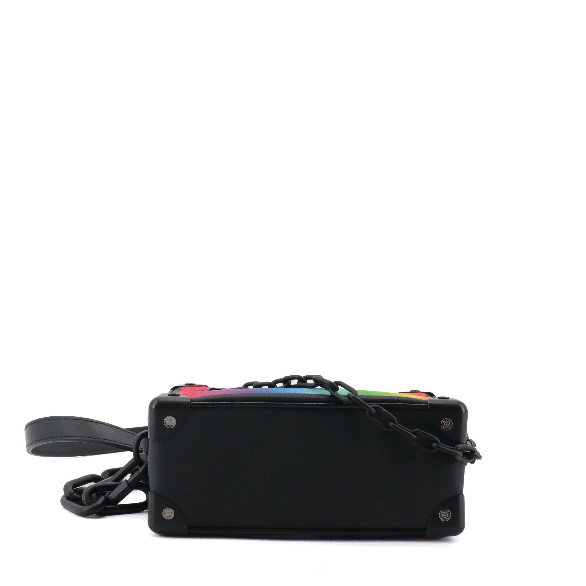 LOUIS VUITTON - Louis Vuitton Soft Trunk Shoulder Bags in Taiga Rainbow Leather