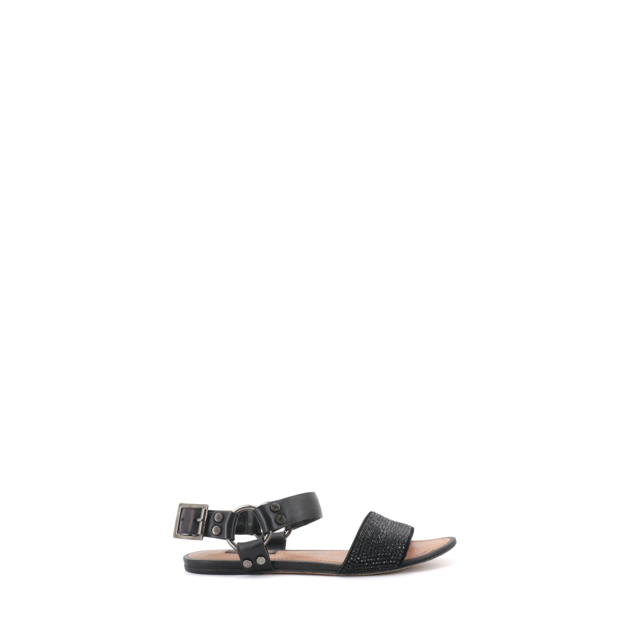 LOUIS VUITTON - Sandales Louis Vuitton en cuir noir (T36)