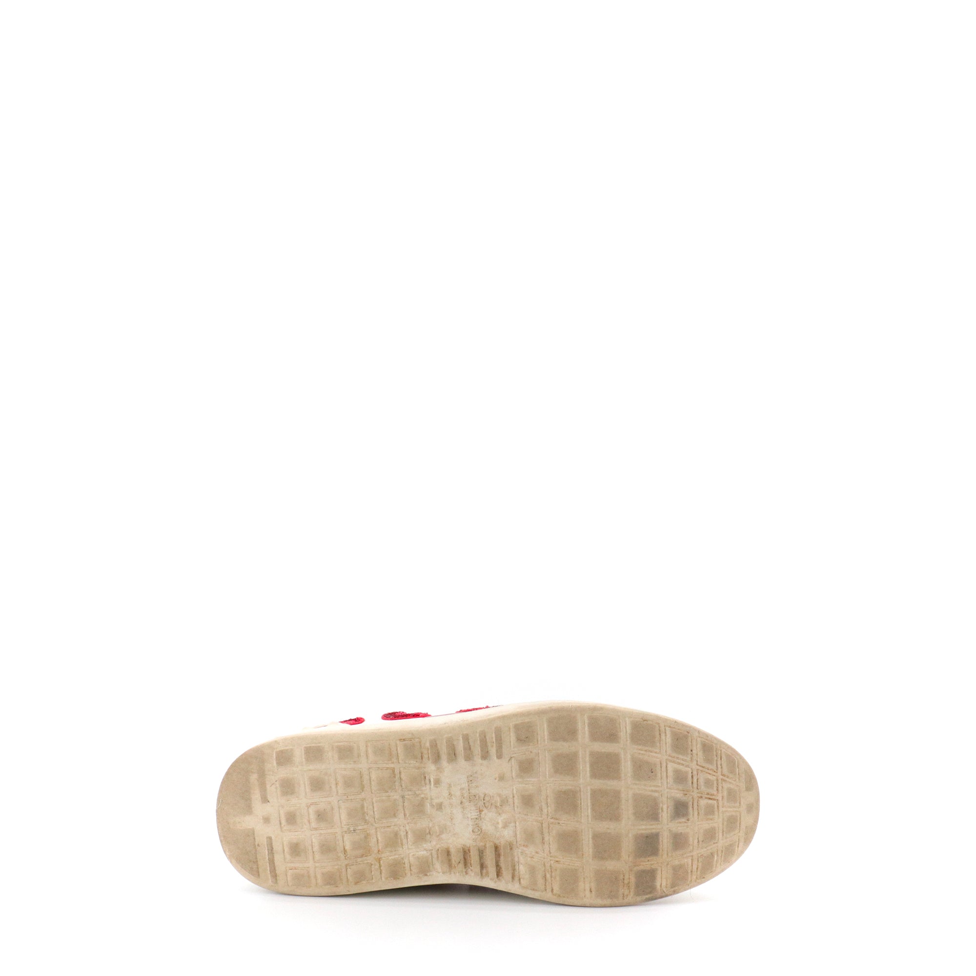 VALENTINO - Sneakers Open Valentino en cuir blanc et rouge (T36)
