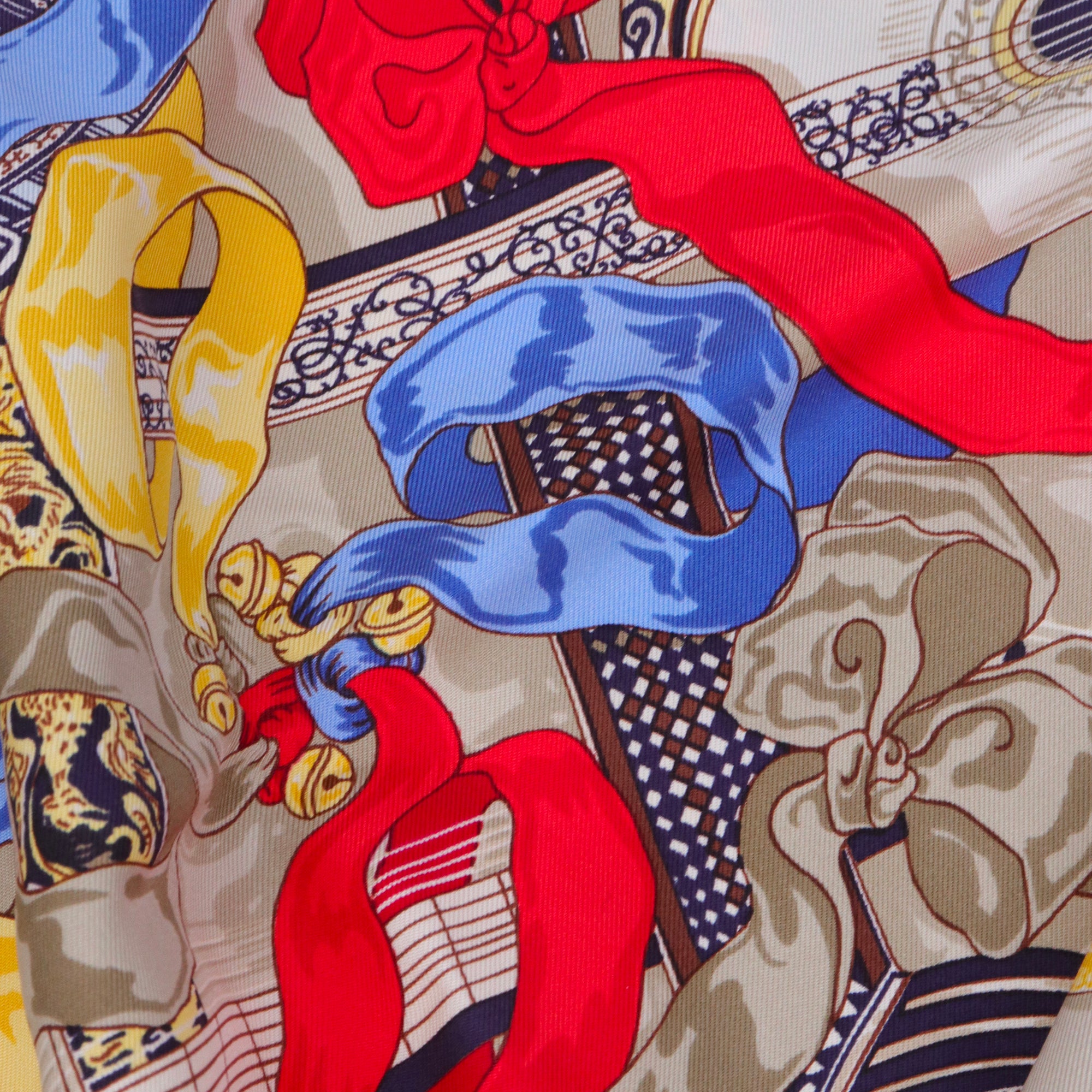 HERMÈS - Carré 90 Mon Ami Pierrot Hermès in multicolored silk