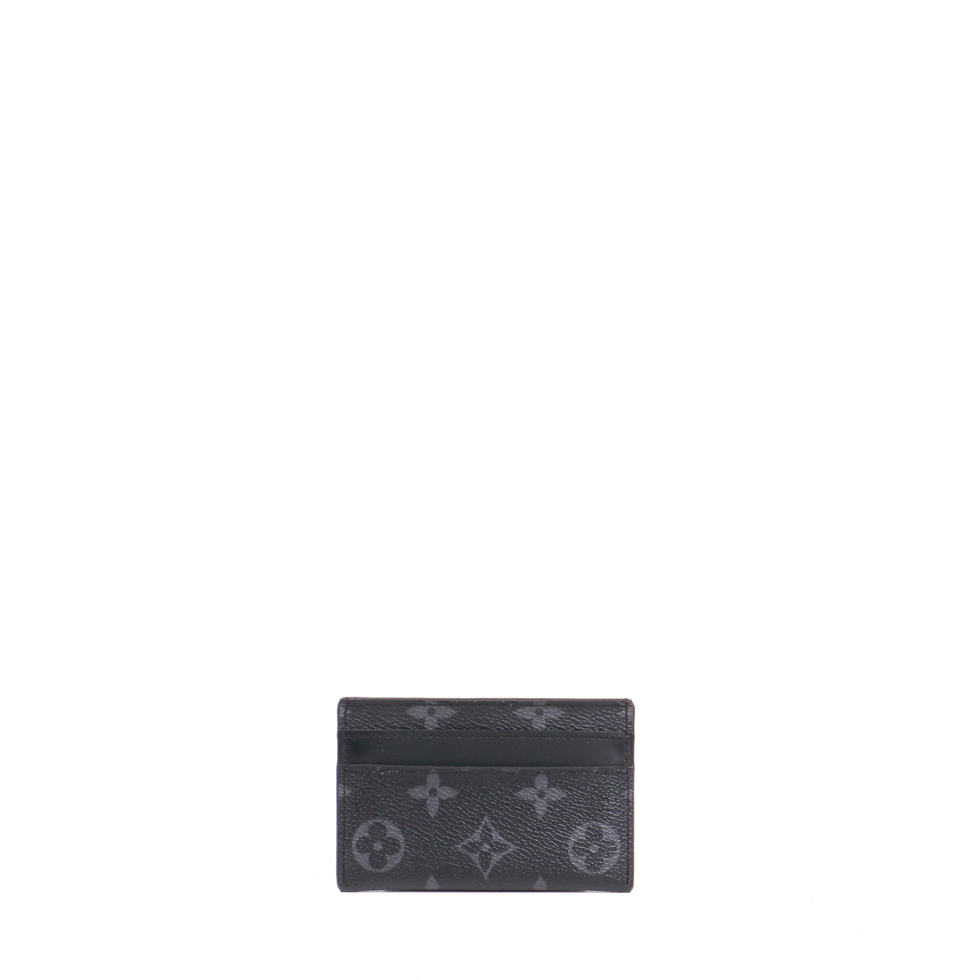 LOUIS VUITTON - Porte cartes Double Louis Vuitton en toile monogrammée eclipse