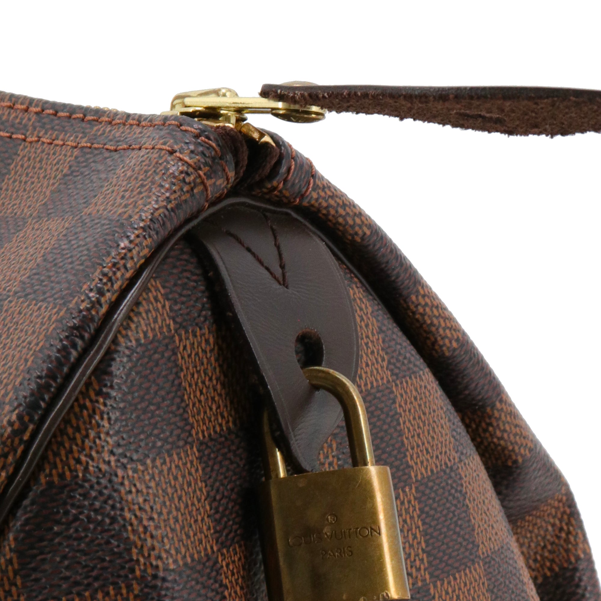 LOUIS VUITTON - Sac à main Speedy 35 Louis Vuitton en toile damier ébène