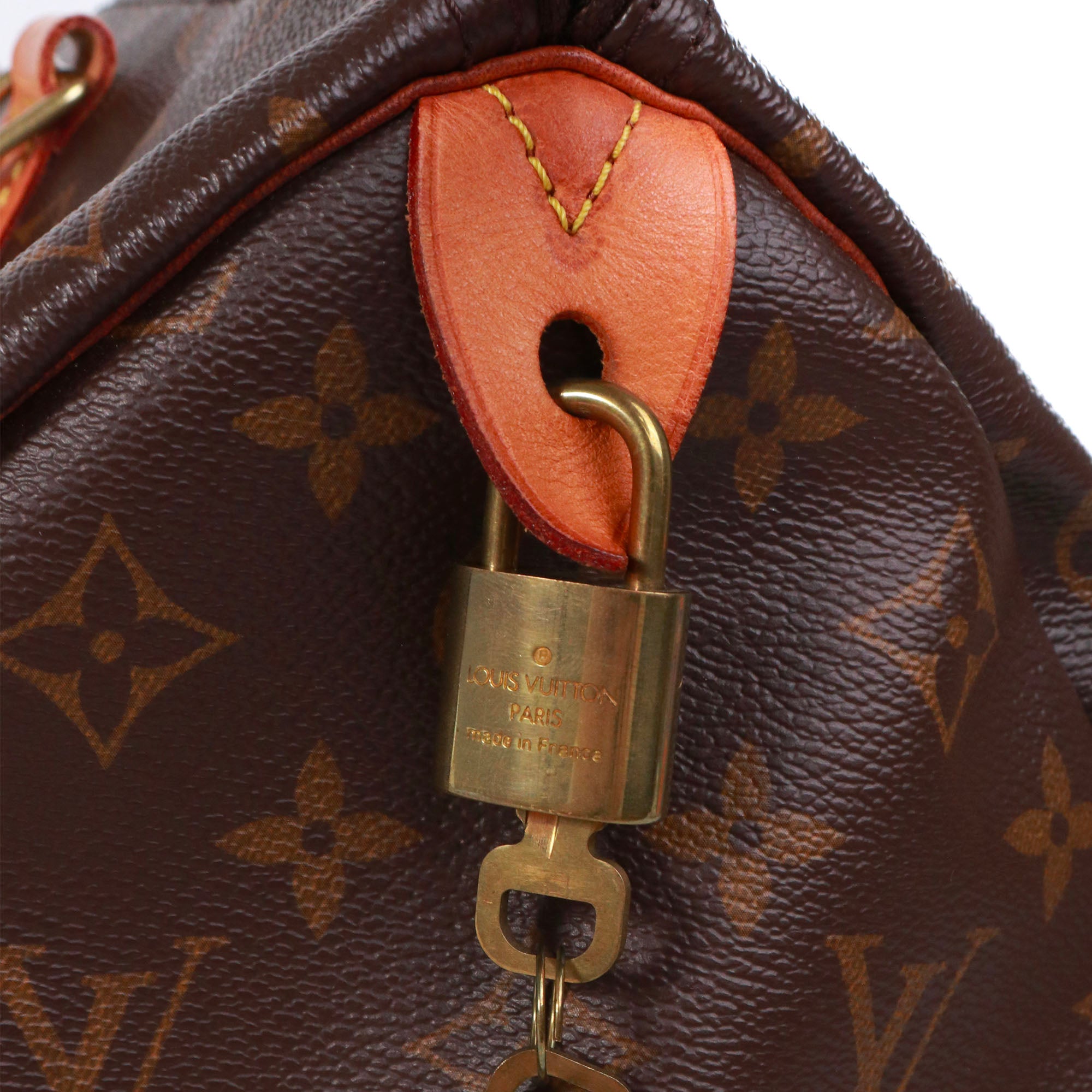 LOUIS VUITTON - Sac à main Speedy 35 en toile monogramme