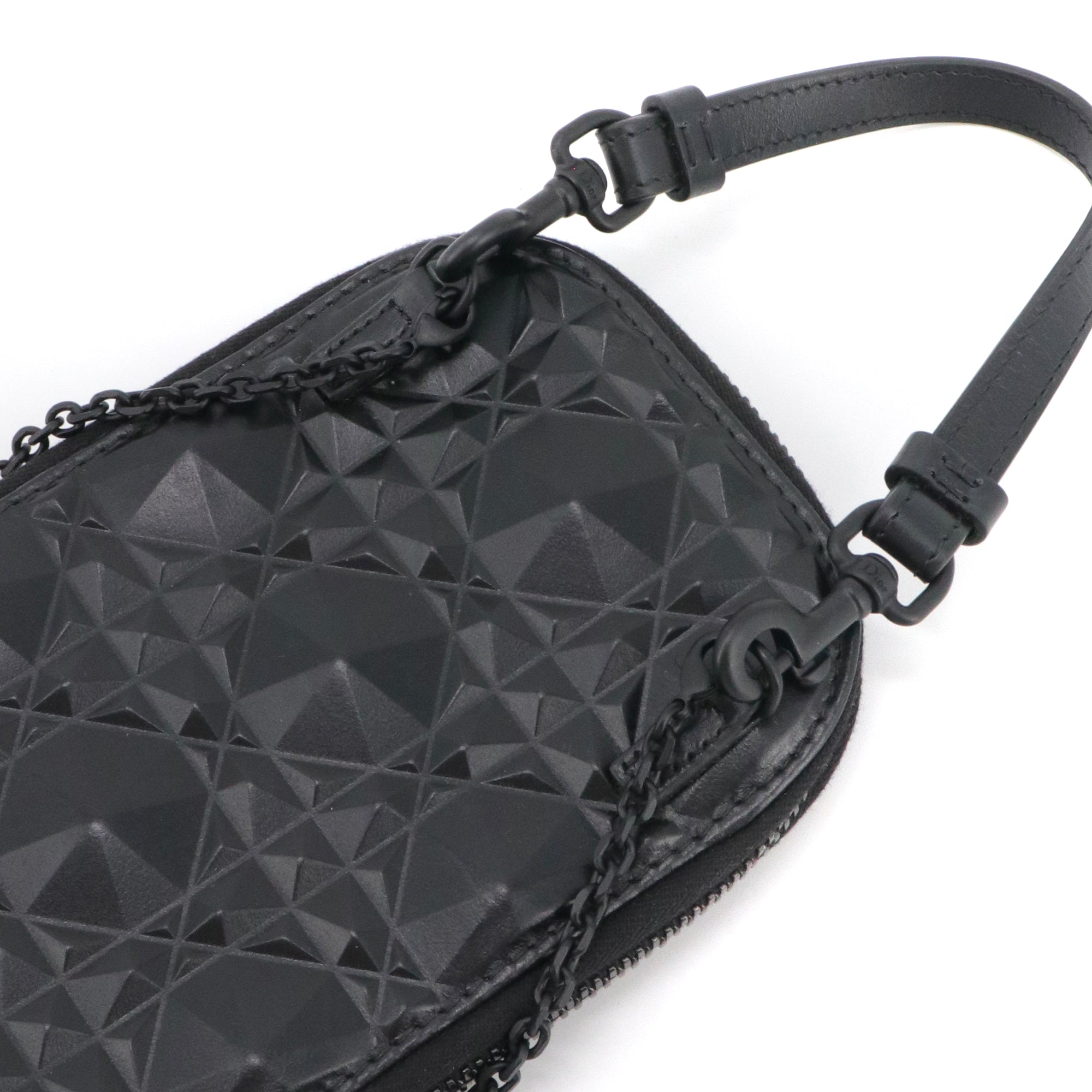 DIOR - Etui pour téléphone Call'in Lady Dior en cuir cannage noir