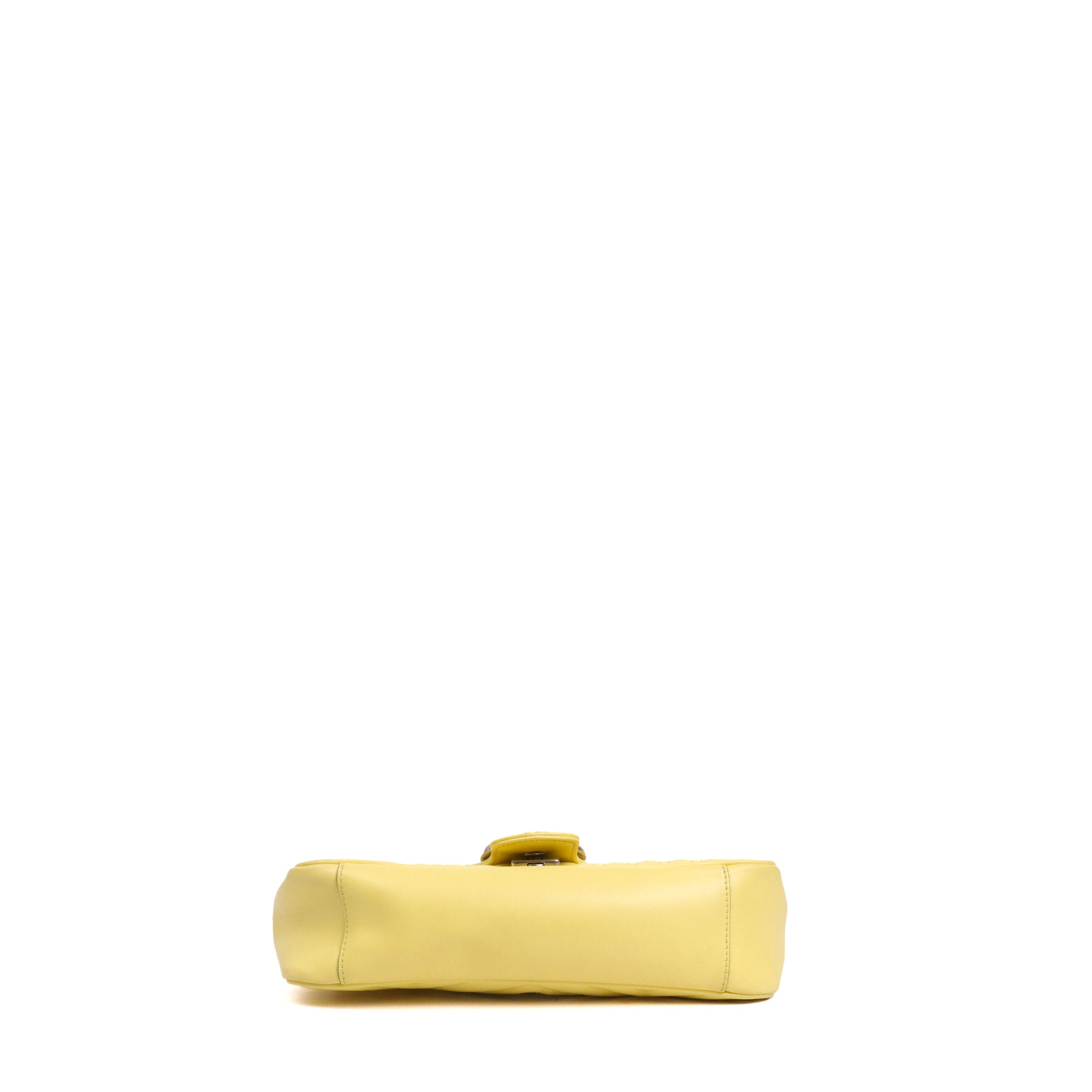GUCCI - Sac à bandoulière GG Marmont small Gucci en cuir jaune pastel