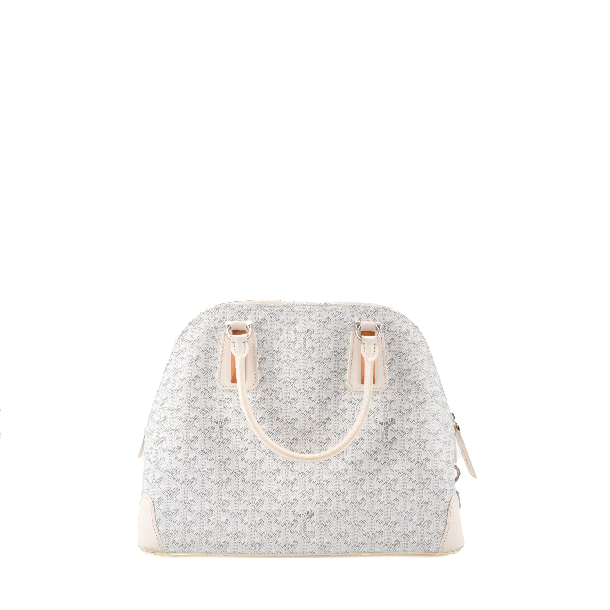 GOYARD - Goyard Vendôme handbag in white monogrammed canvas