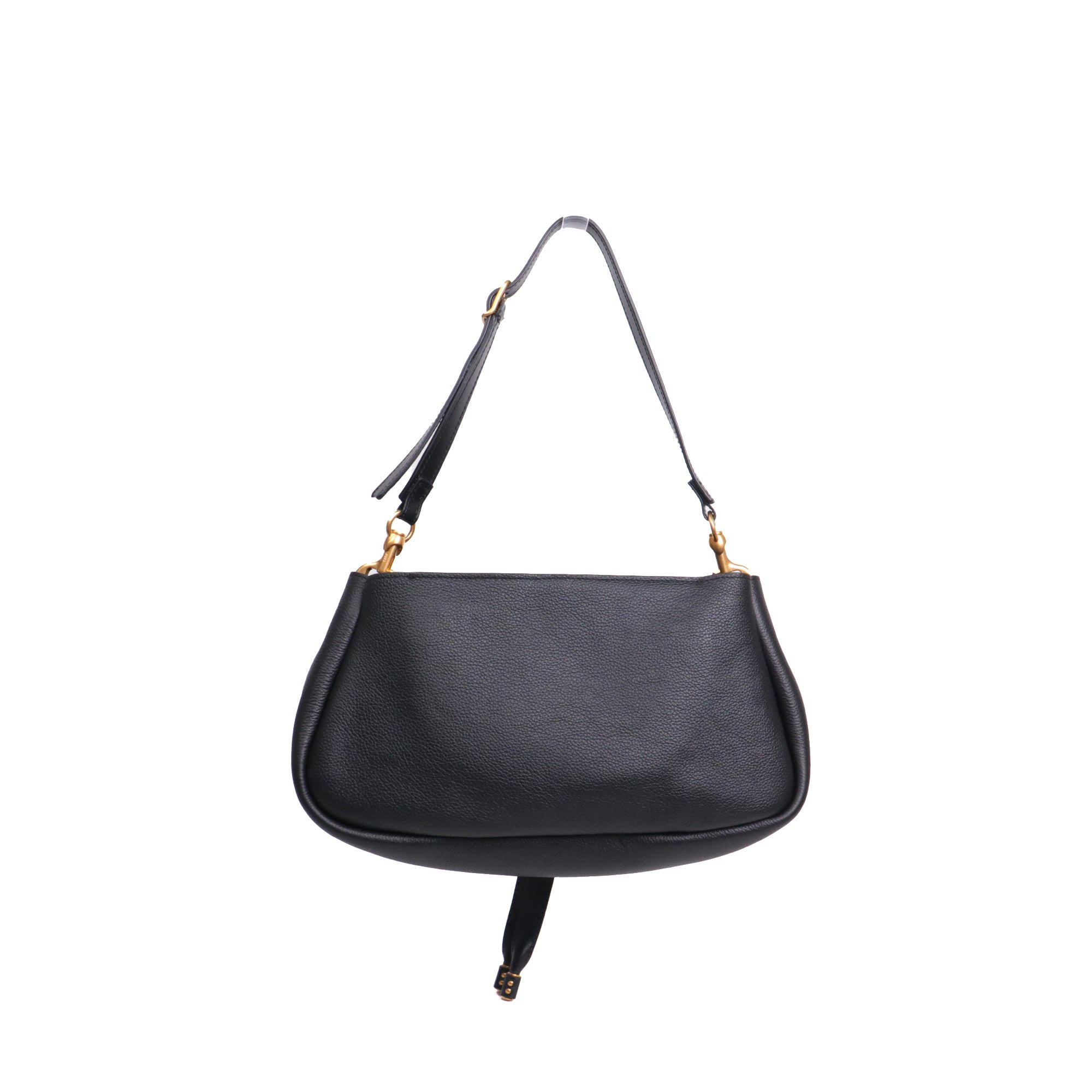 CHLOÉ - Darry shoulder bag in black grained leather