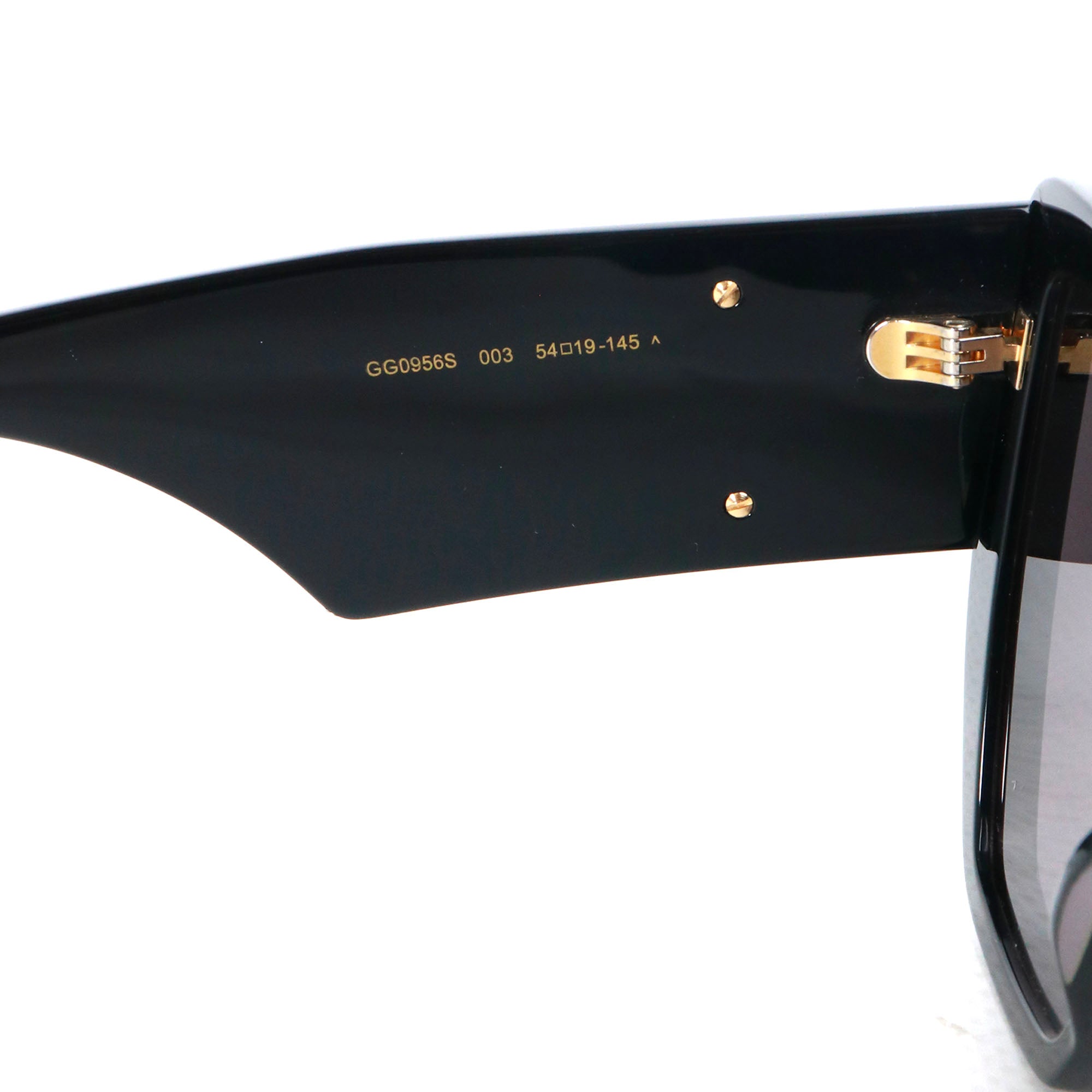 GUCCI - Gucci Oversize GG Sunglasses in Black Plastic