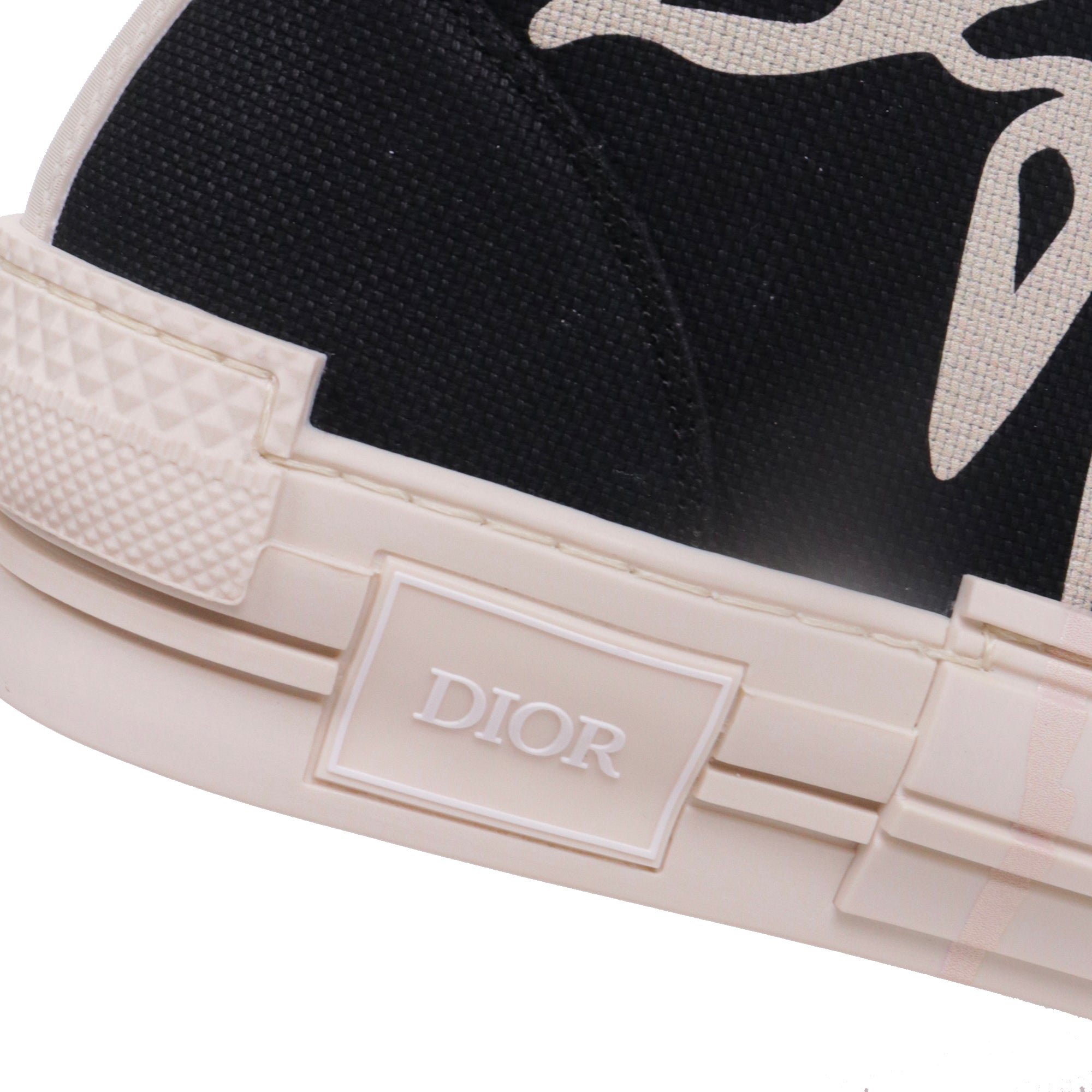 DIOR - Sneakers B23 high Dior x Cactus jack en toile canvas noire (T42)