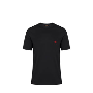LOUIS VUITTON - Louis Vuitton short-sleeved black cotton T-shirt (M)