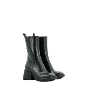 CHLOÉ - Bottines Betty Chloé en caoutchouc noir (T36)