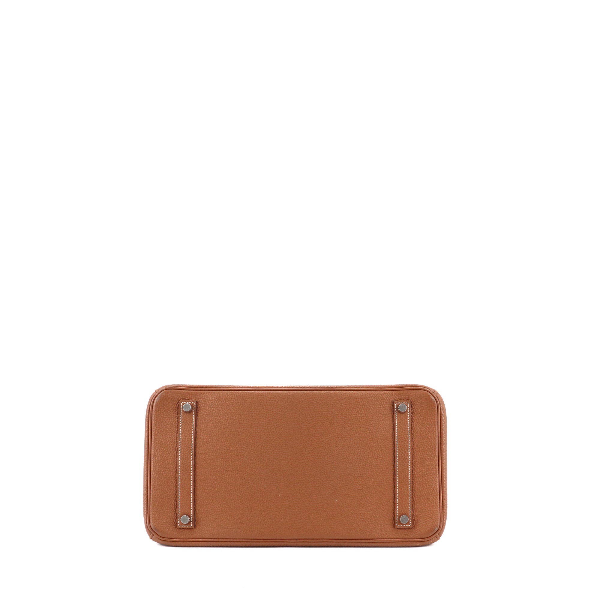 HERMÈS - Sac à main Birkin 35 Hermès en cuir grainé gold