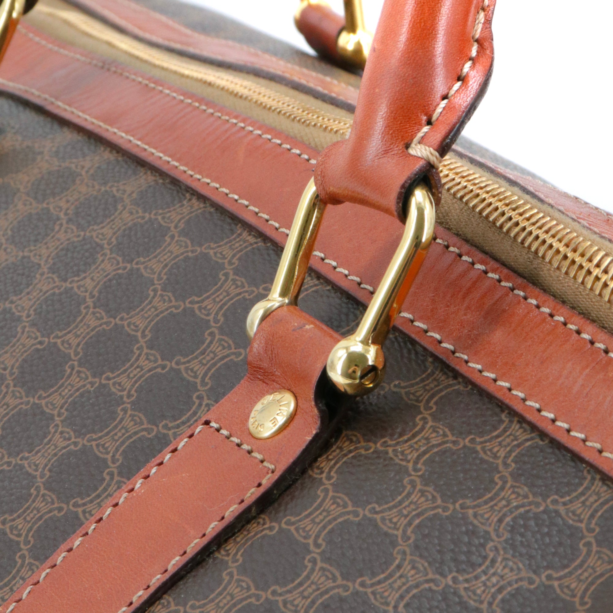 Celine - Sac de voyage Celine en toile monogrammée vintage