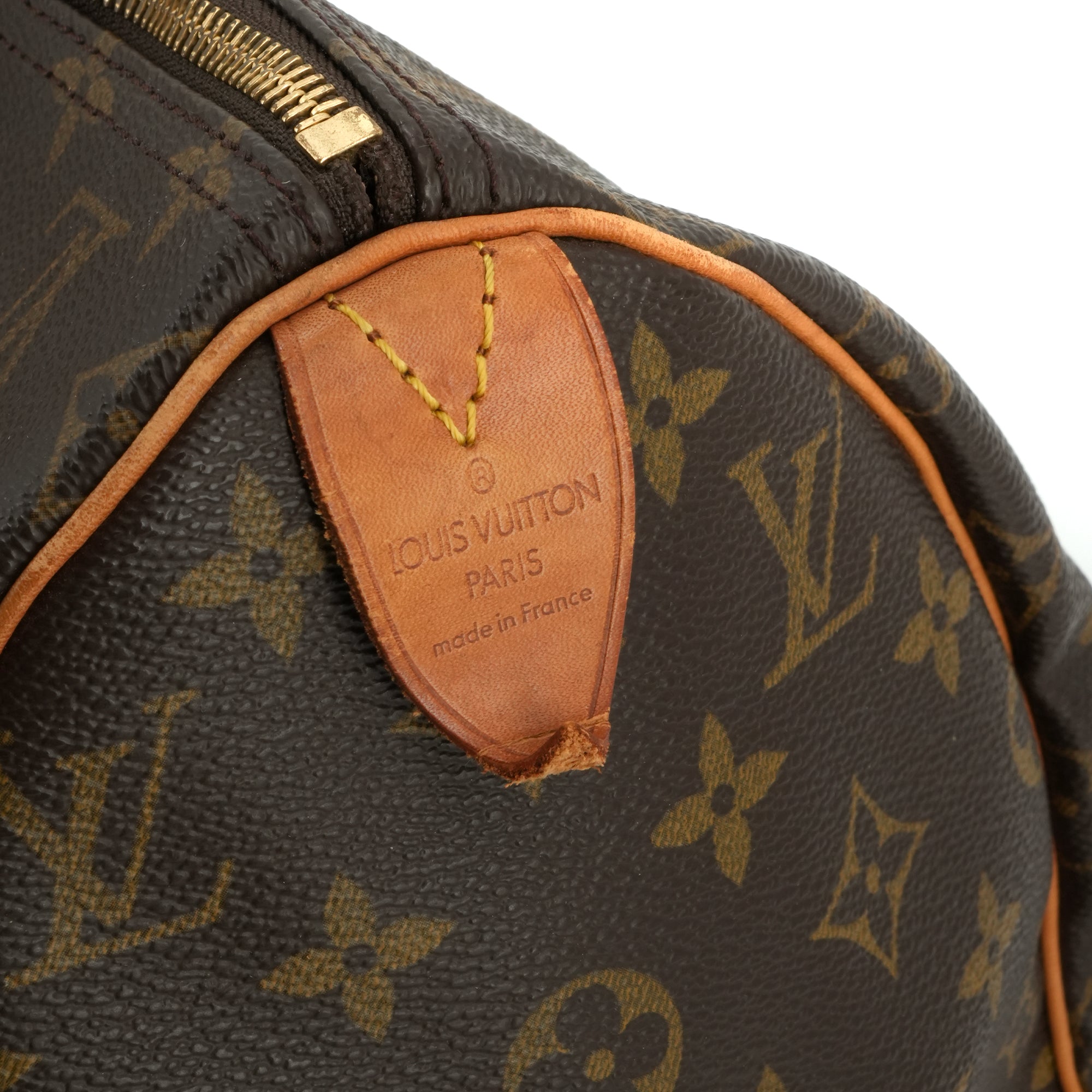 LOUIS VUITTON - Sac à main Speedy 40 Louis Vuitton en toile monogrammée vintage