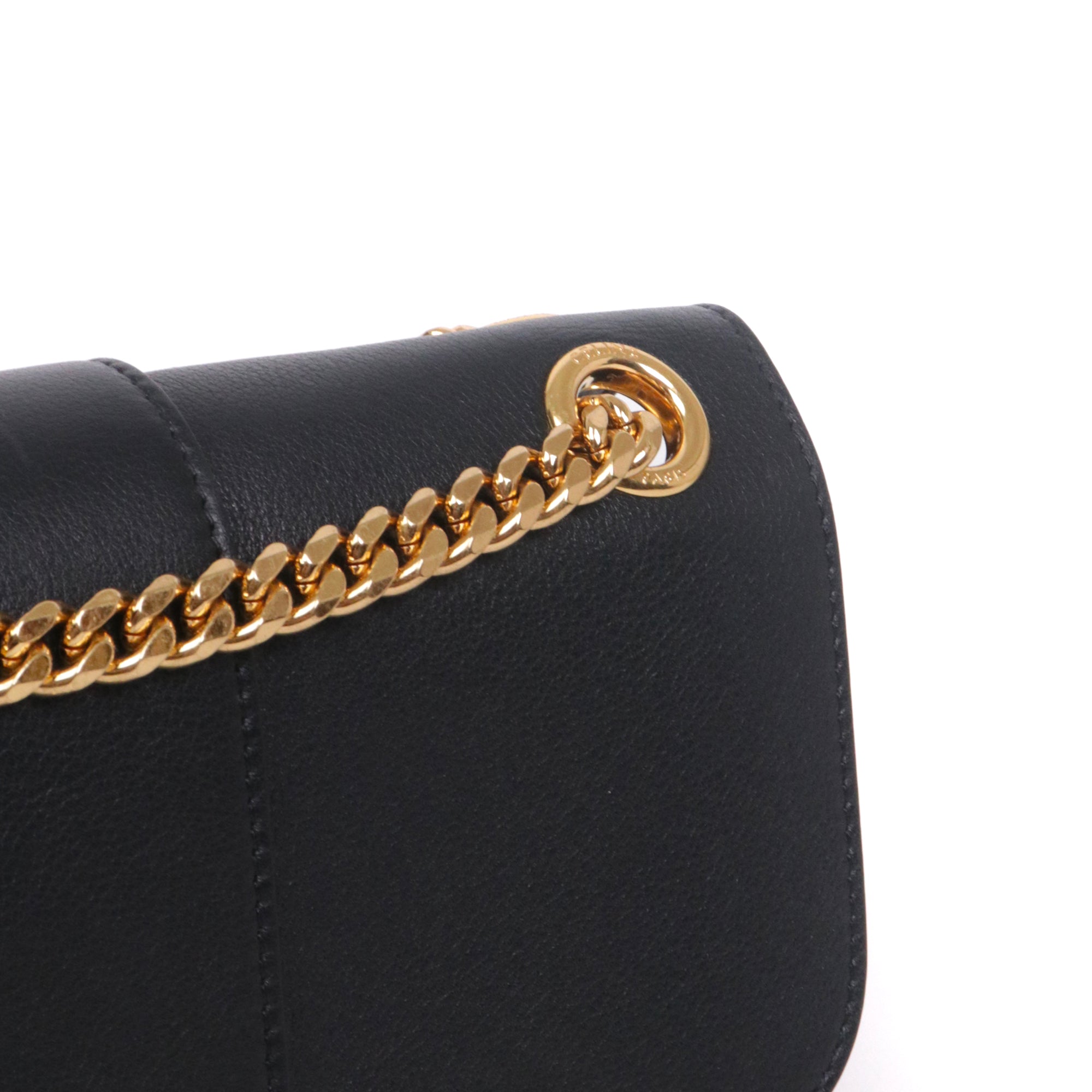 CELINE - Sac à bandoulière Victoire MM Celine en cuir grainé noir