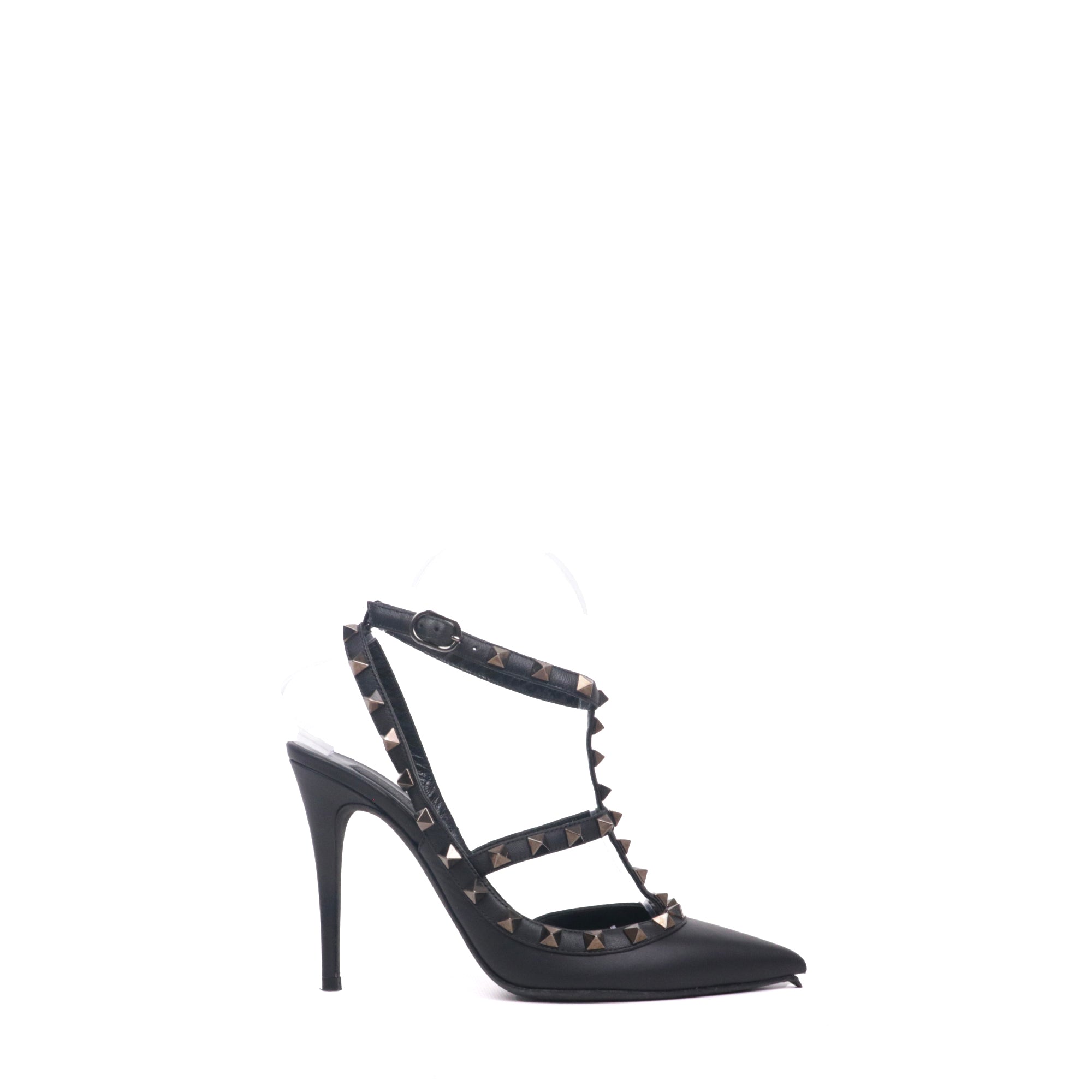 VALENTINO - Escarpins Rockstud Valentino en cuir noir (T37)
