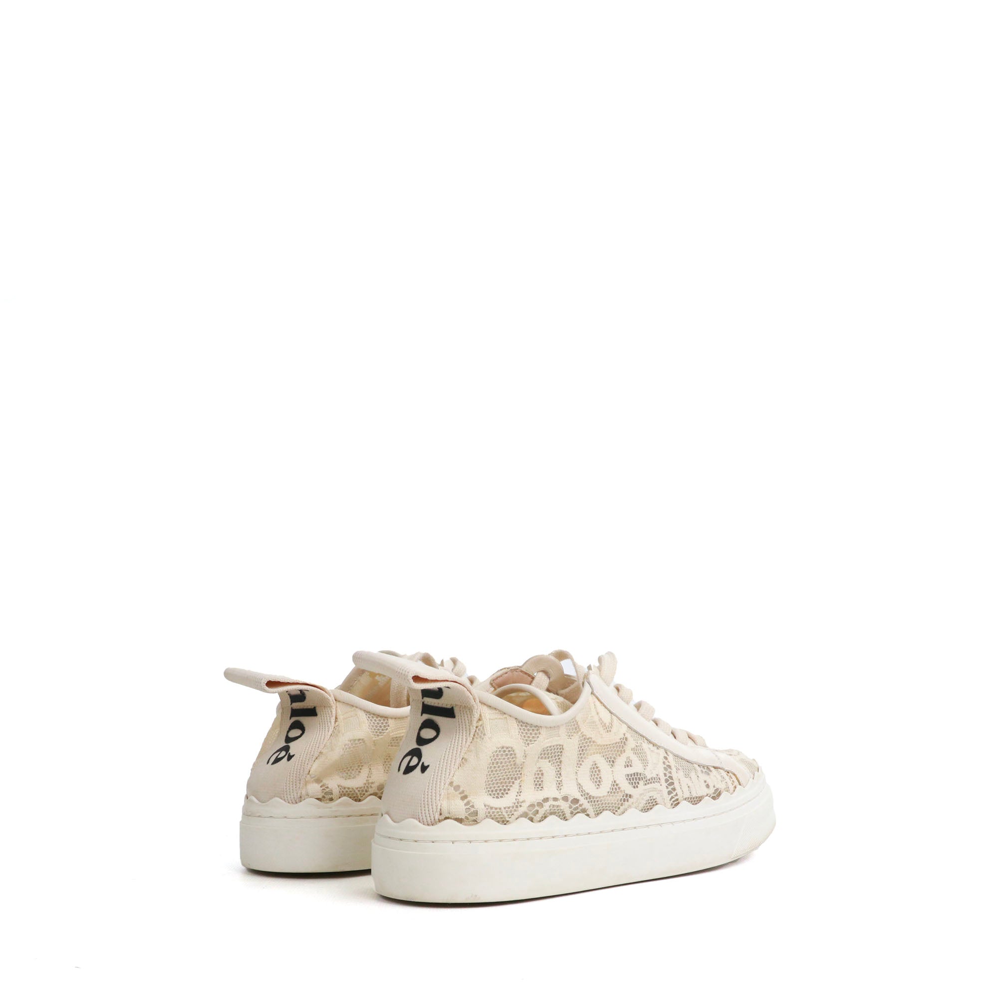 CHLOÉ - Lauren sneakers in beige canvas (T35)