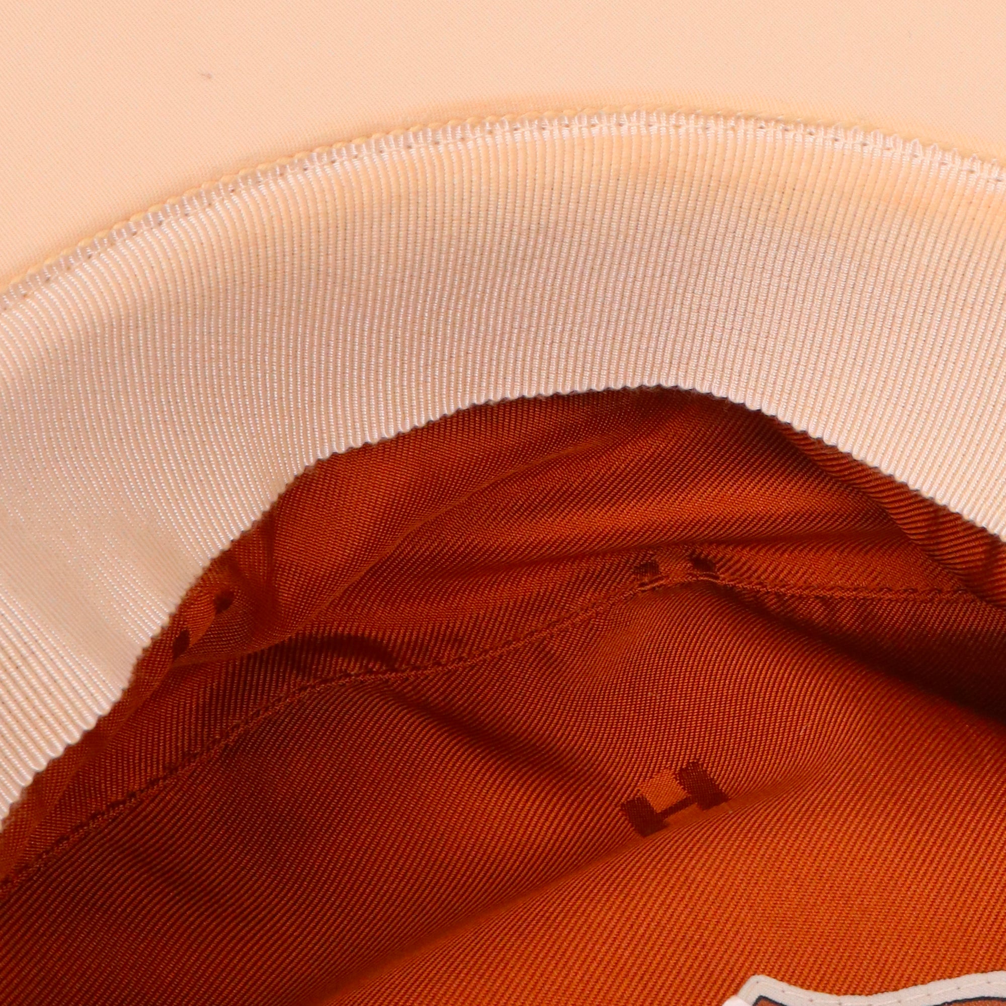 HERMÈS - Cabourg Cliquetis cap in beige cotton (T59)