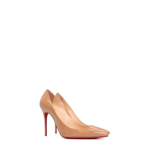 LOUBOUTIN - Louboutin So Kate pumps in black smooth leather and silver studs (T38)