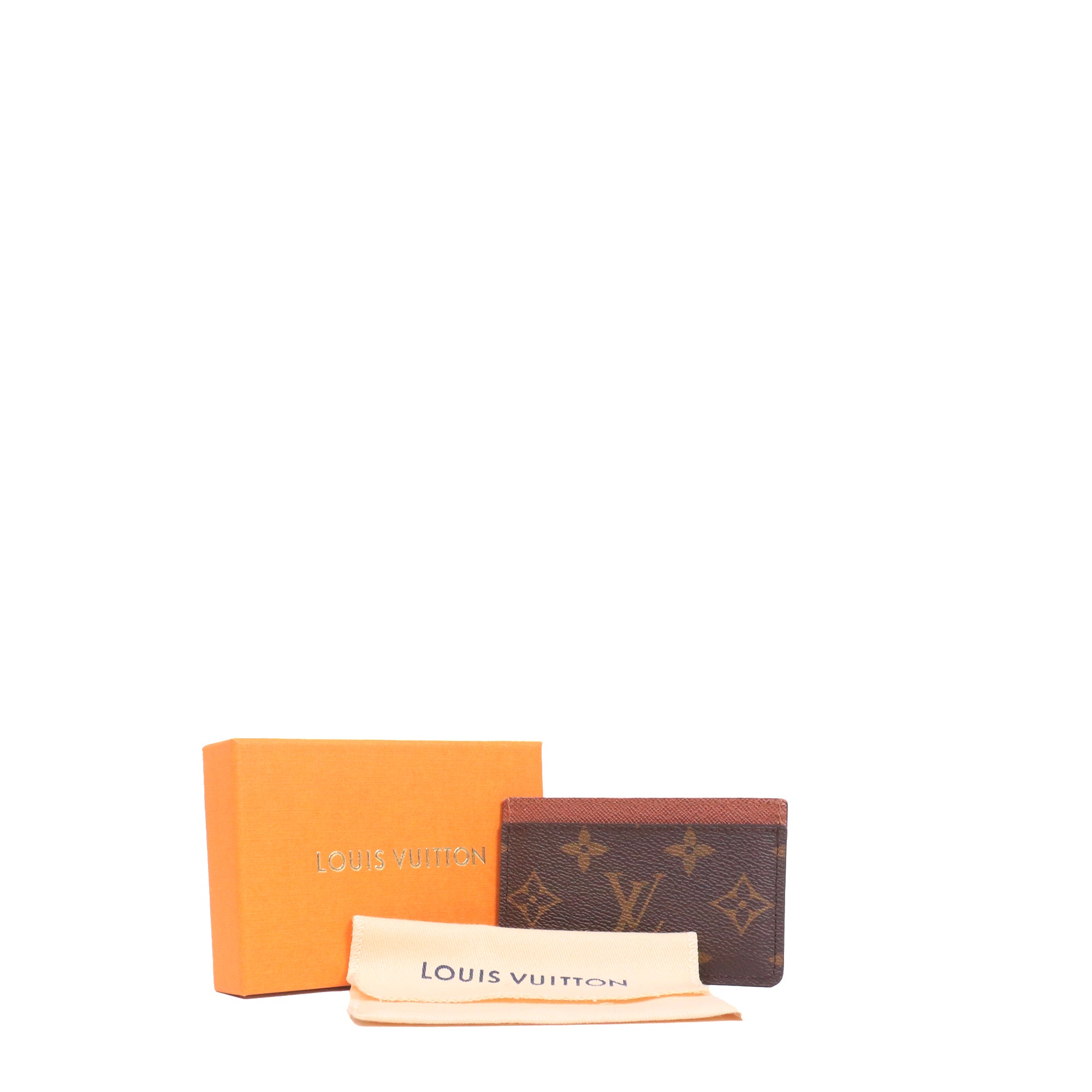 LOUIS VUITTON - Porte cartes Simple Louis Vuitton en toile monogrammée