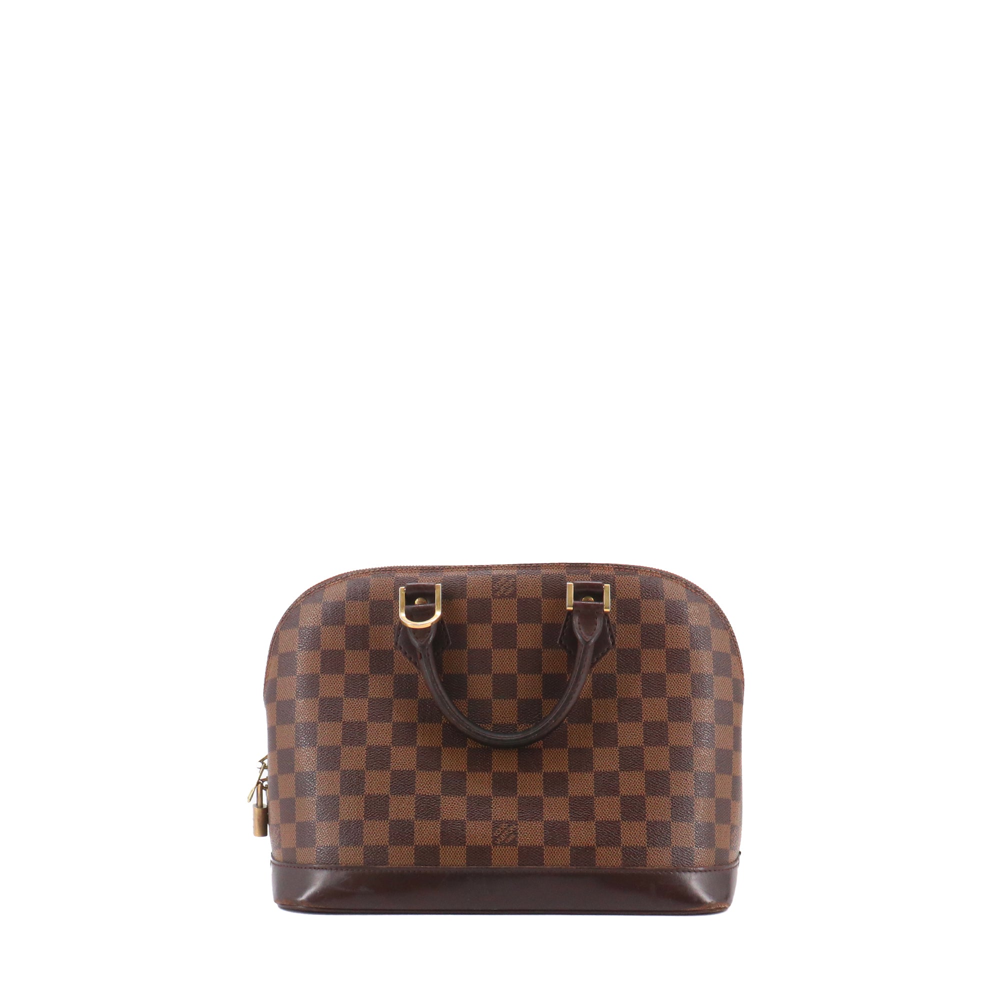 LOUIS VUITTON - Sac à main Alma PM Louis Vuitton en toile damier ébène