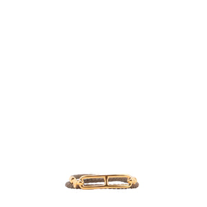 HERMÈS - Hermes Collier de Chien Bracelet in Pink Alligator Leather (T2)
