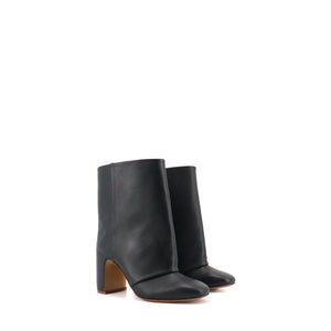 CHLOÉ - Bottines Parle Chloé en cuir noir (T36)