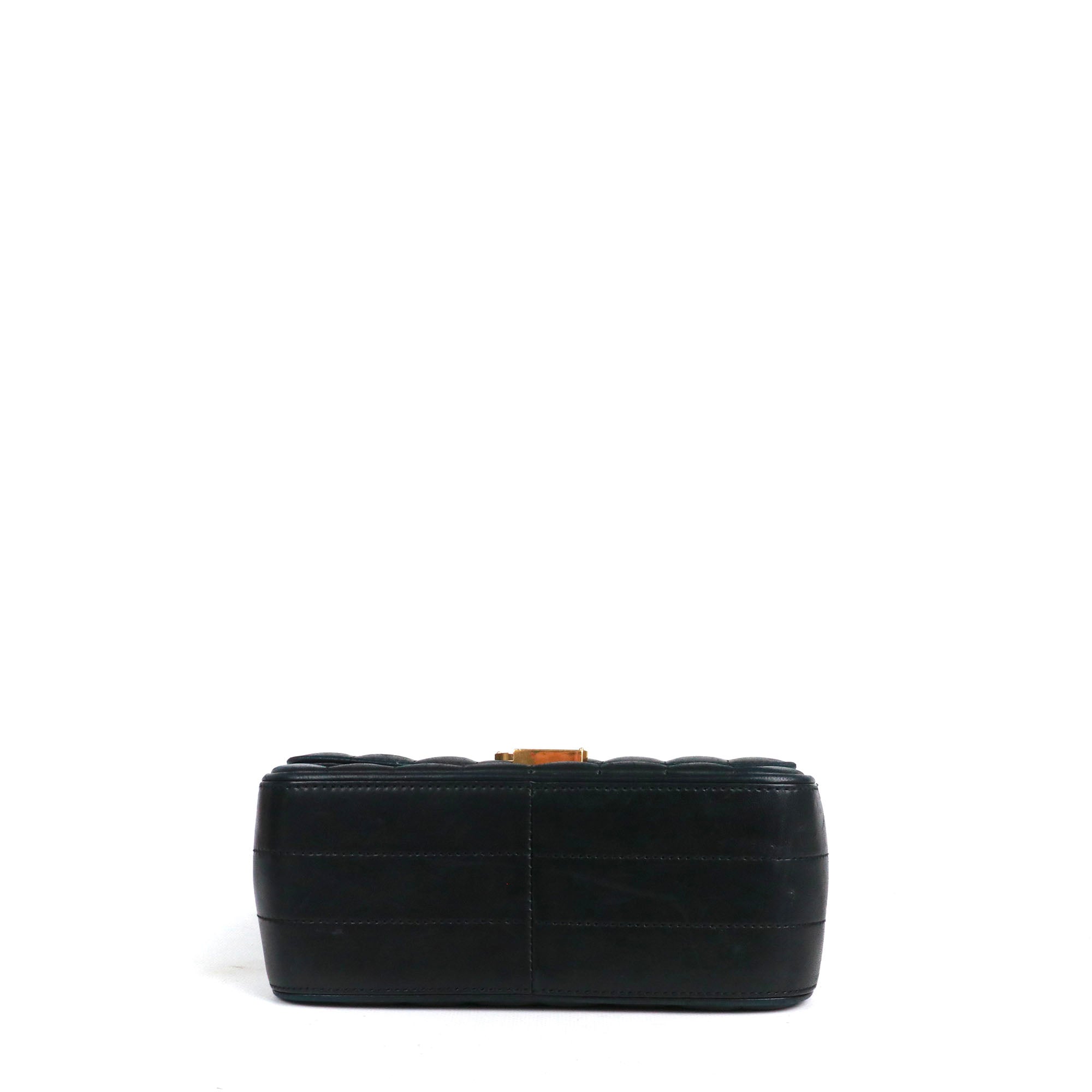 SAINT LAURENT - Sac à bandoulière Vicky Saint Laurent en cuir lisse noir