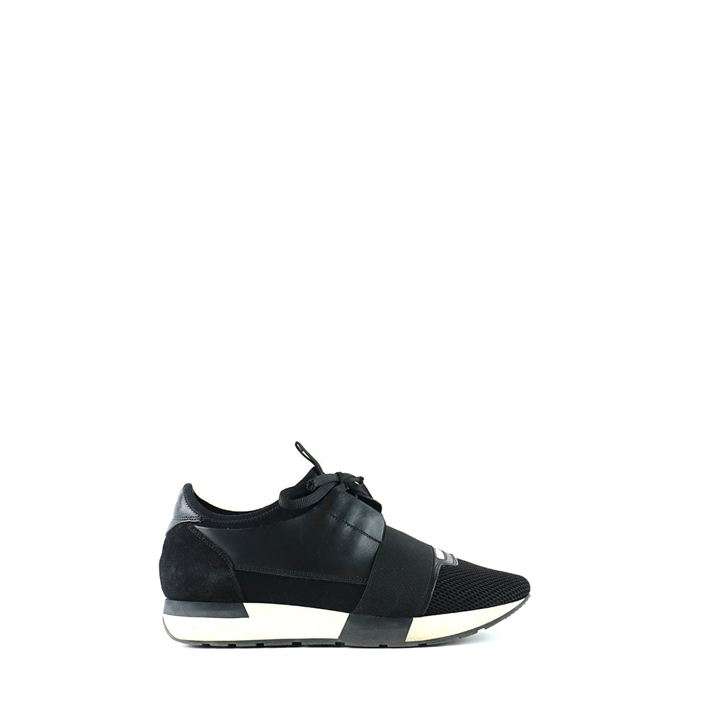 BALENCIAGA - Sneakers Tess en toile noire (T39)