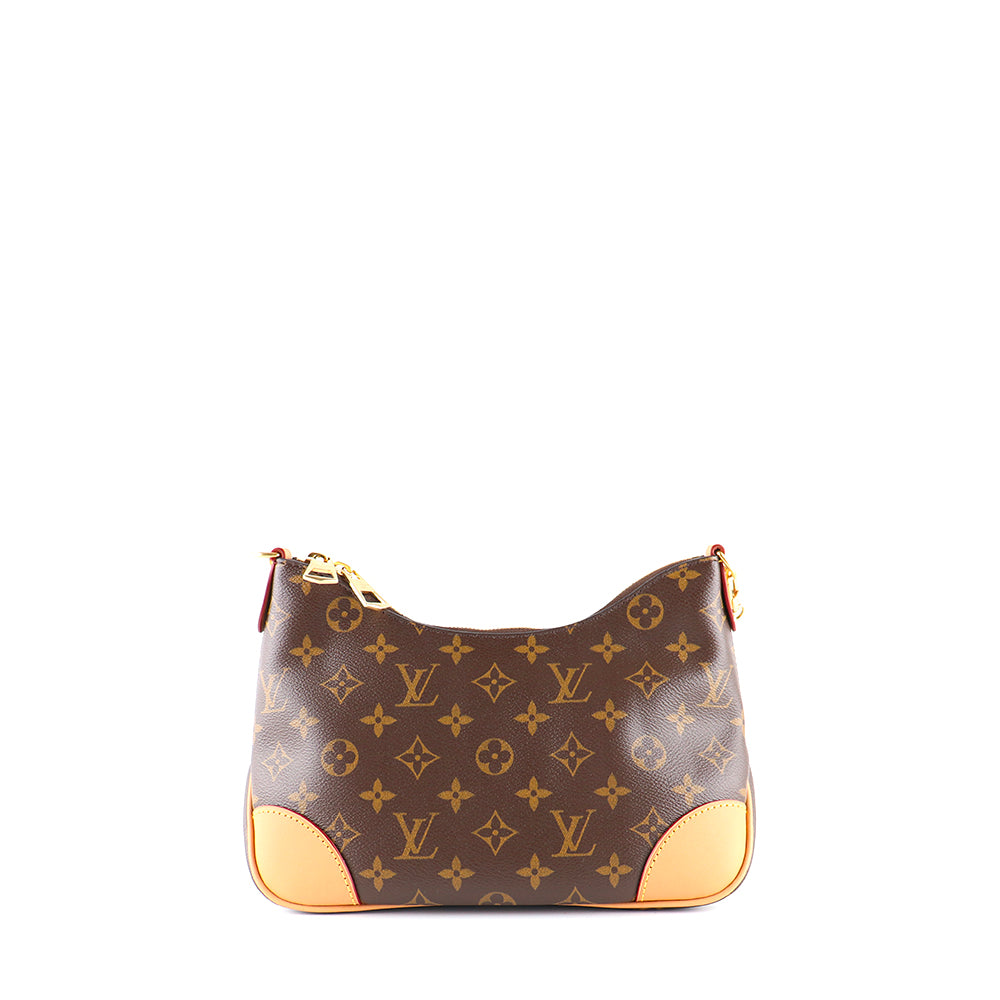 LOUIS VUITTON - Sac à bandoulière Boulogne en toile monogrammée marron