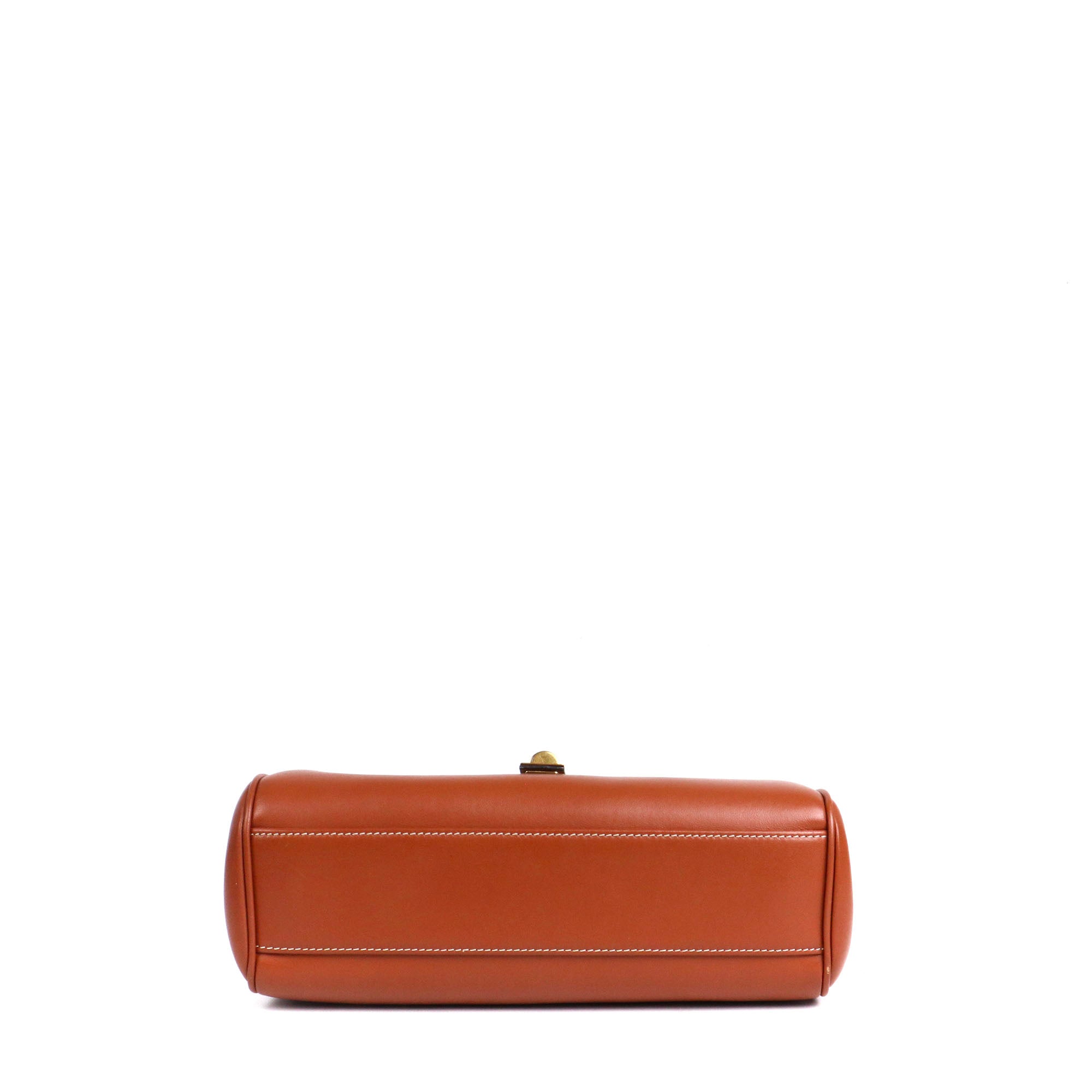 CELINE - Sac à bandoulière Soft 16 Teen Celine en cuir lisse marron
