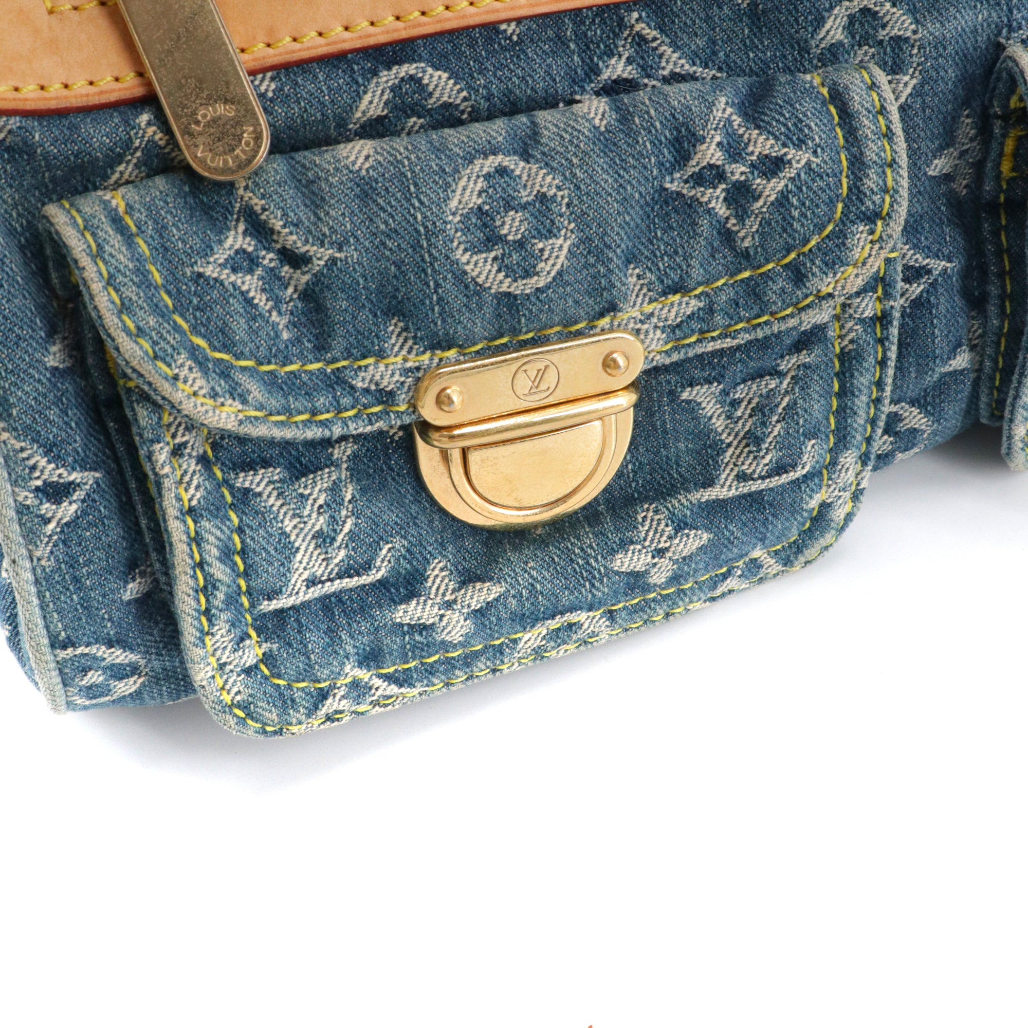 LOUIS VUITTON - Sac à main Néo Speedy Louis Vuitton en denim monogrammé