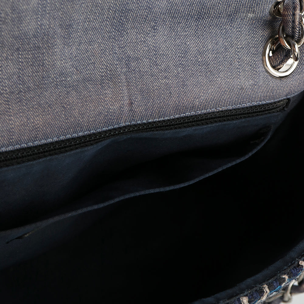 CHANEL - Sac à bandoulière Timeless Jumbo Denim Patchwork