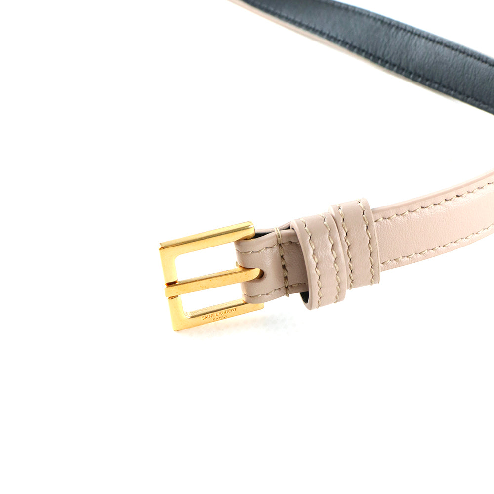 SAINT LAURENT - Kate belt bag in nude smooth leather