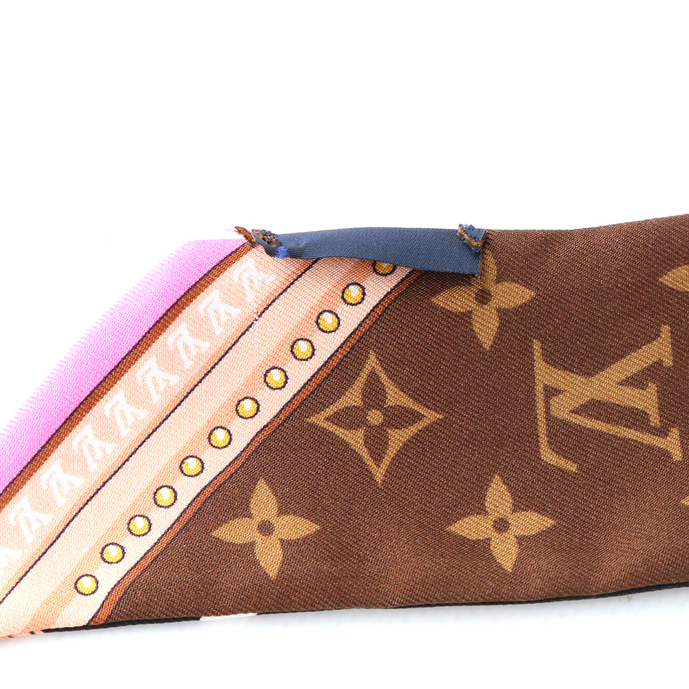 LOUIS VUITTON - Fine monogram silk twilly